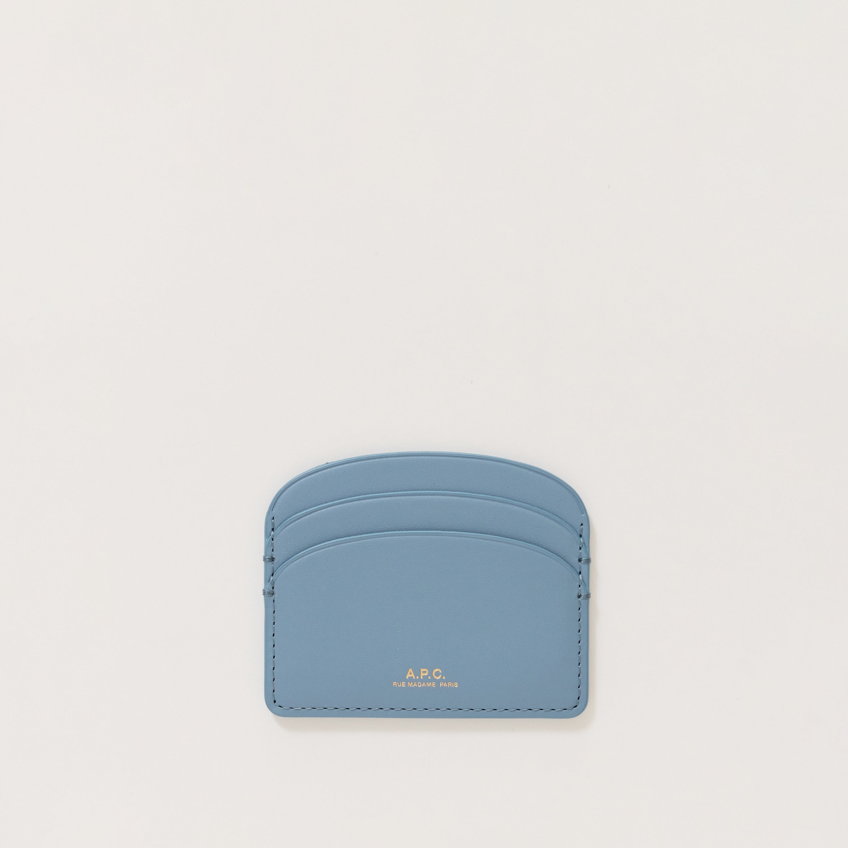 A.P.C. | Demi Lune Card Holder Ship Blue | Maplestore