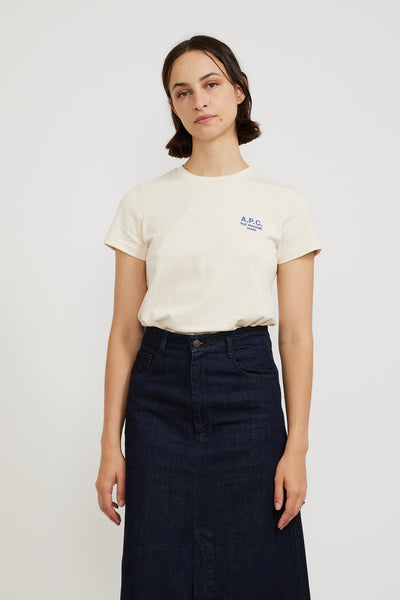 A.P.C. | Denise T-Shirt Off White/Blue | Maplestore