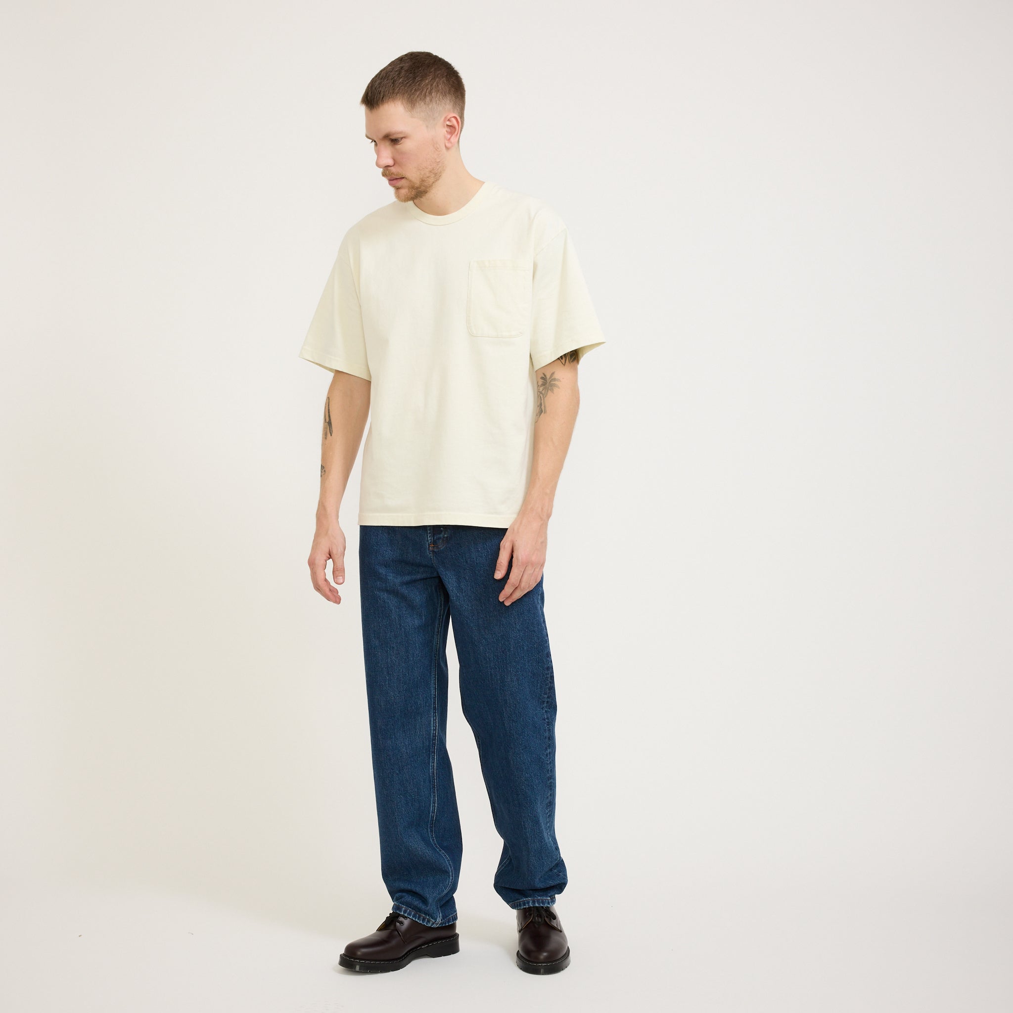 A.P.C. | Fairfax Jean Washed Indigo Mid | Maplestore