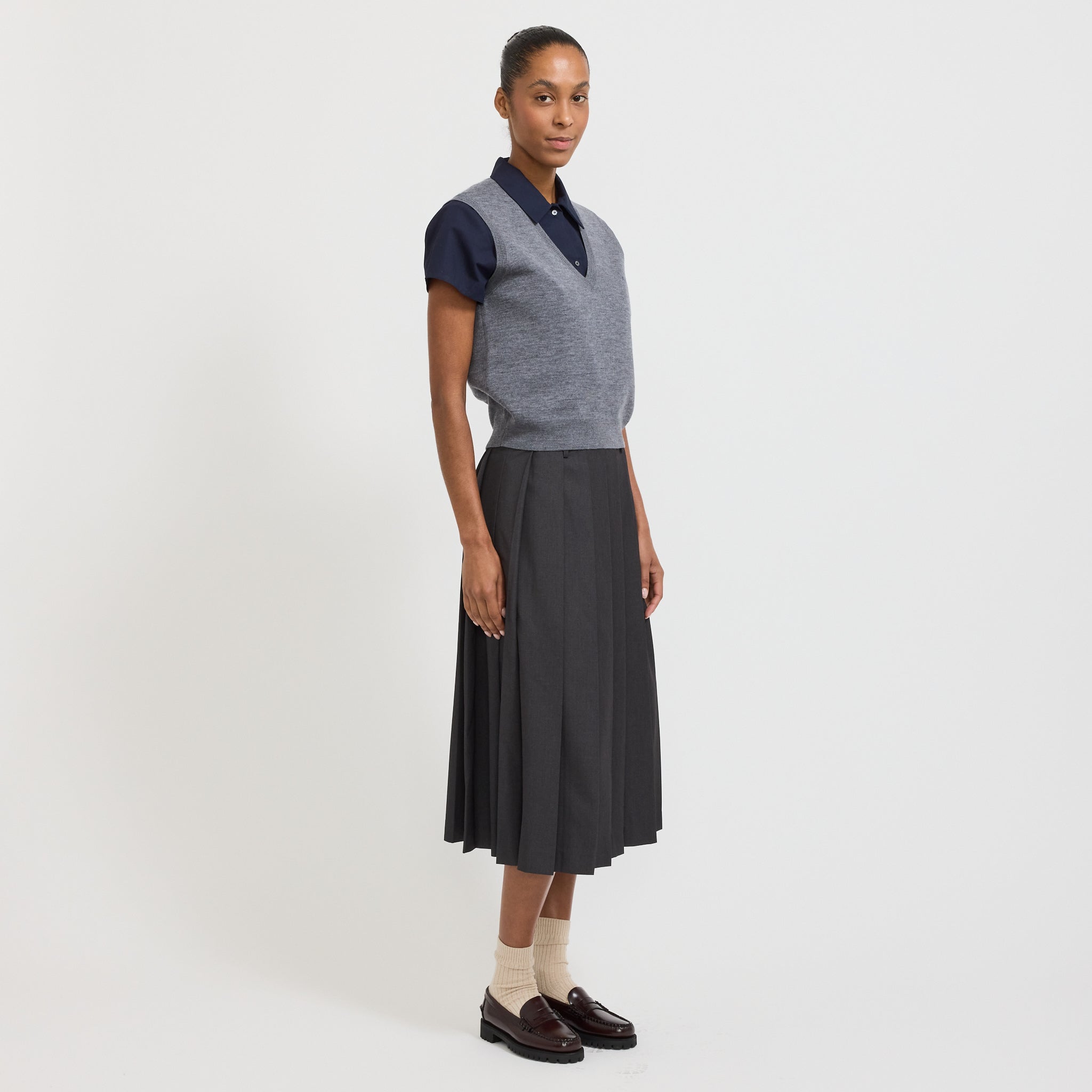 Lise Vest Heathered Grey