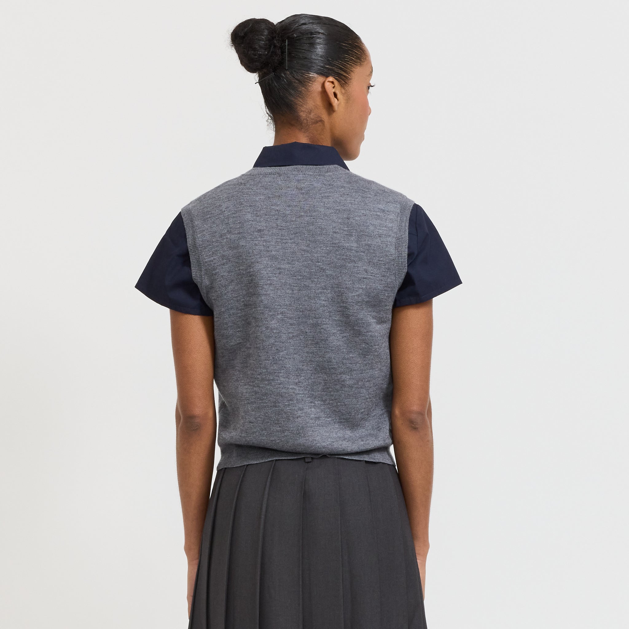 Lise Vest Heathered Grey