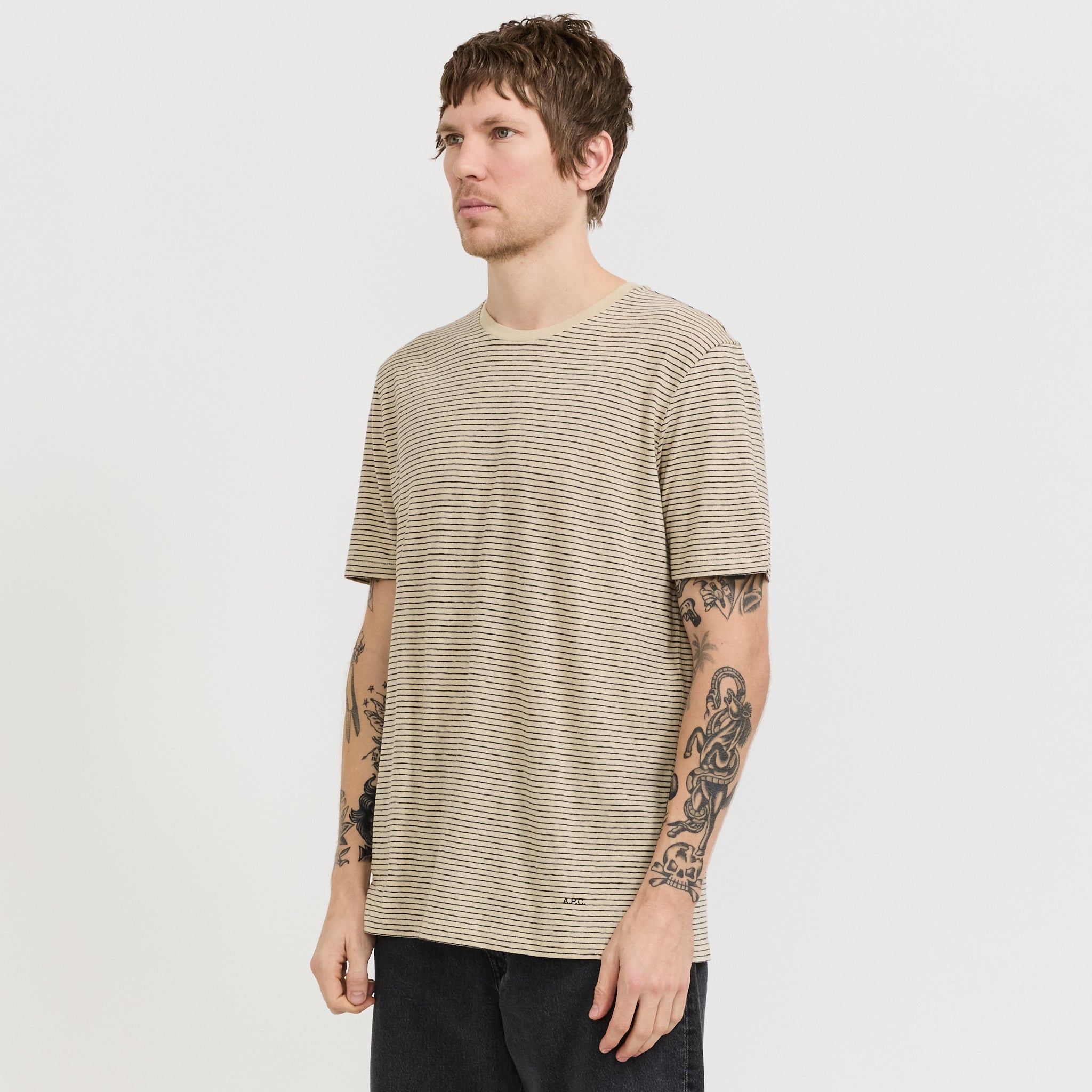 Julian T-Shirt Black Stripe