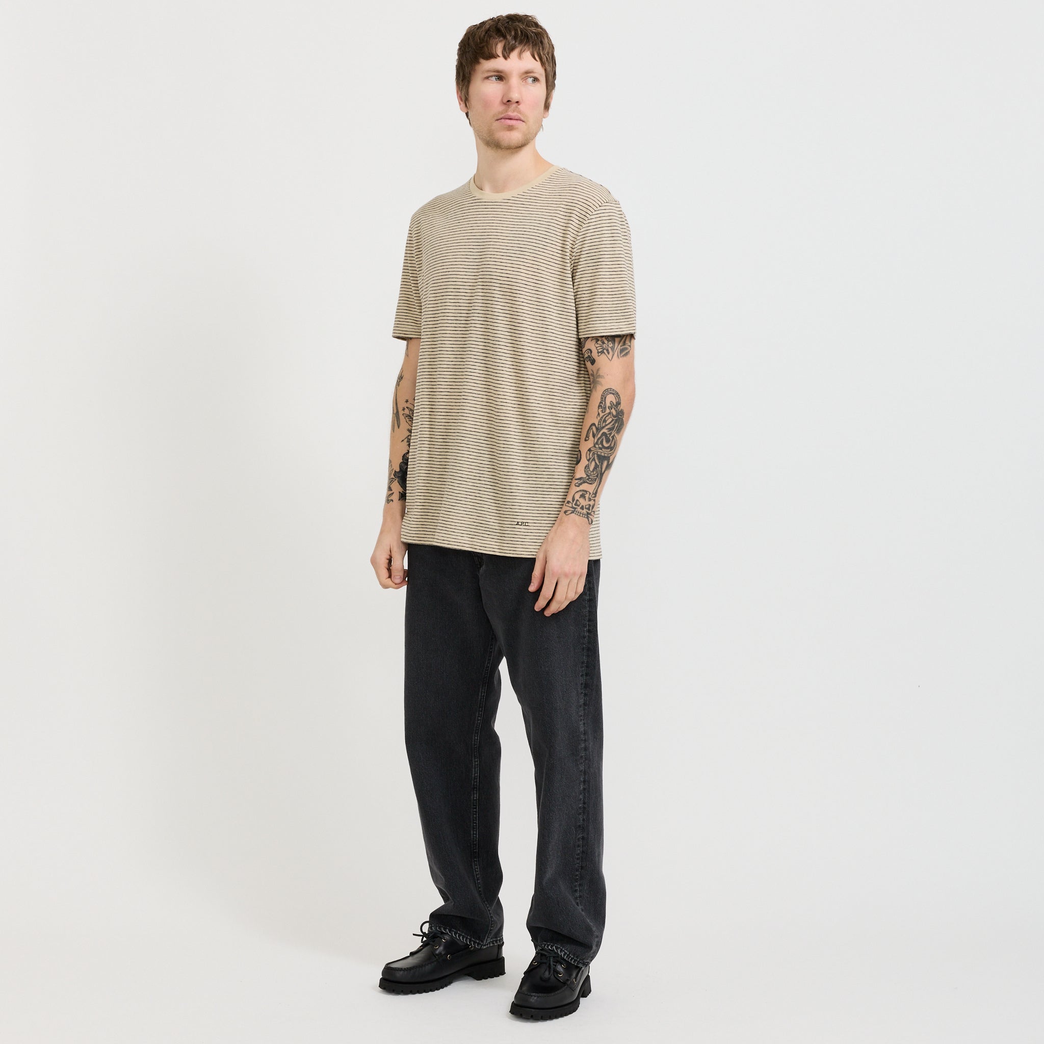 Julian T-Shirt Black Stripe