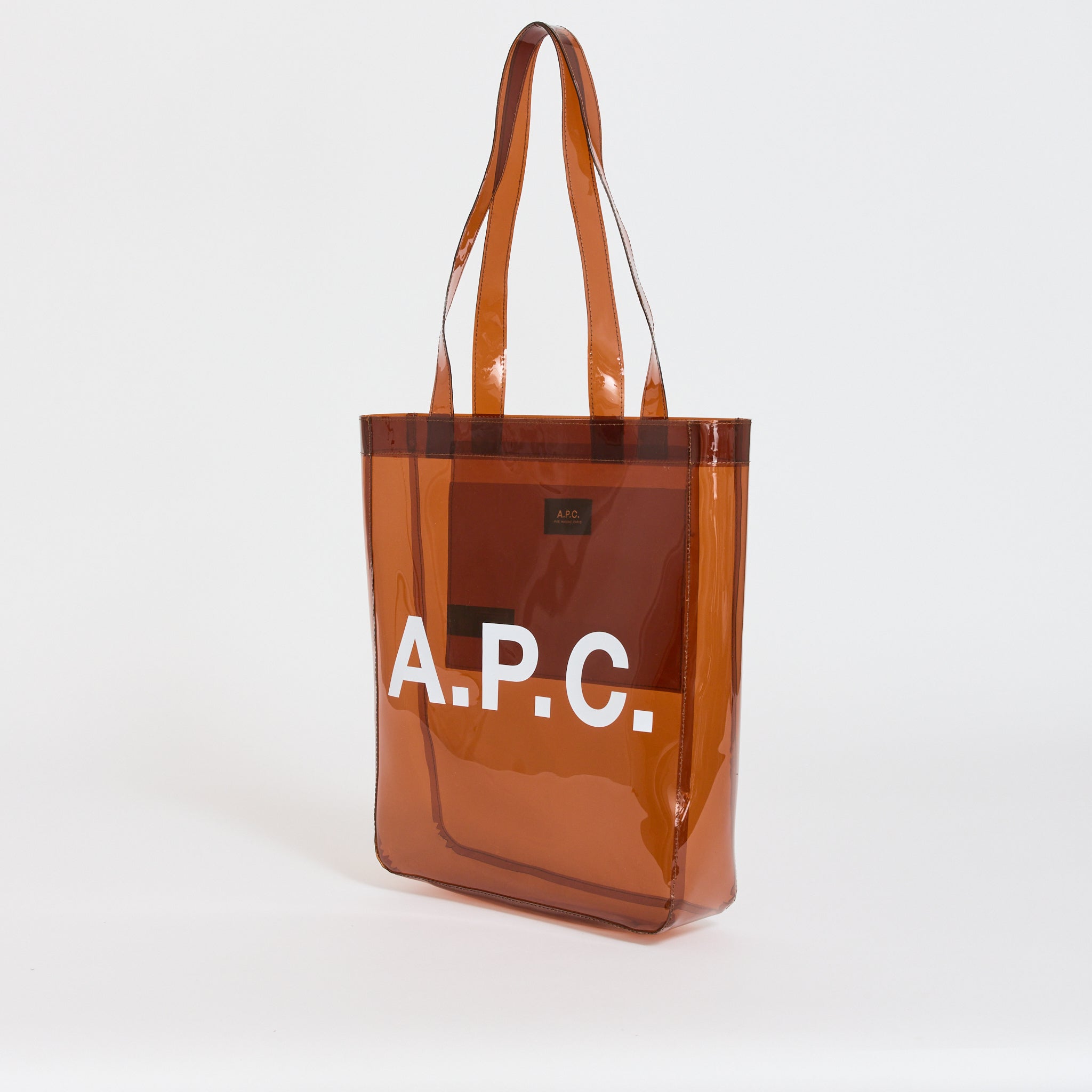 A.P.C. | Lou Tote Transparent Dark Brown | Maplestore