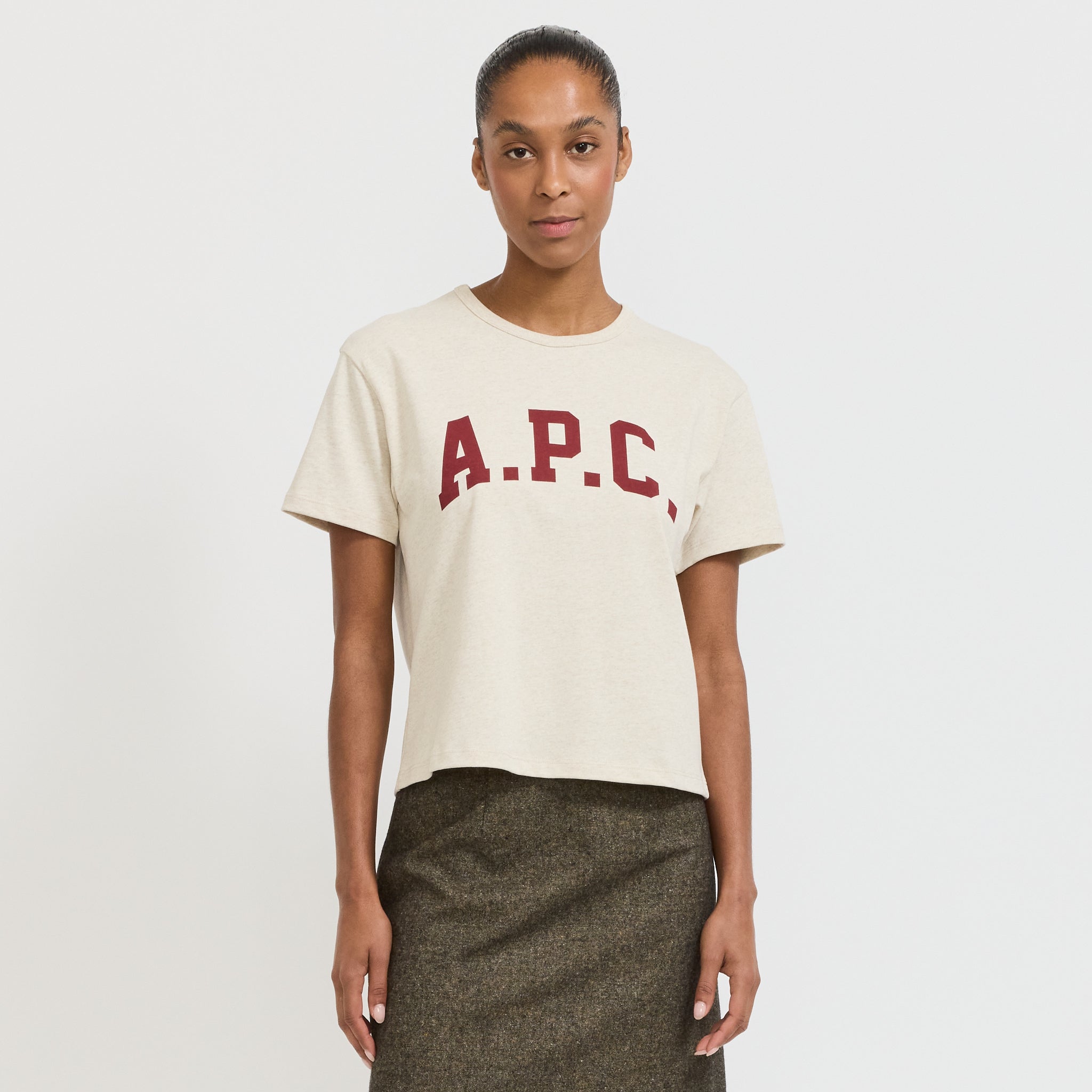 A.P.C. | Margaret T-Shirt Ecru/Red | Maplestore