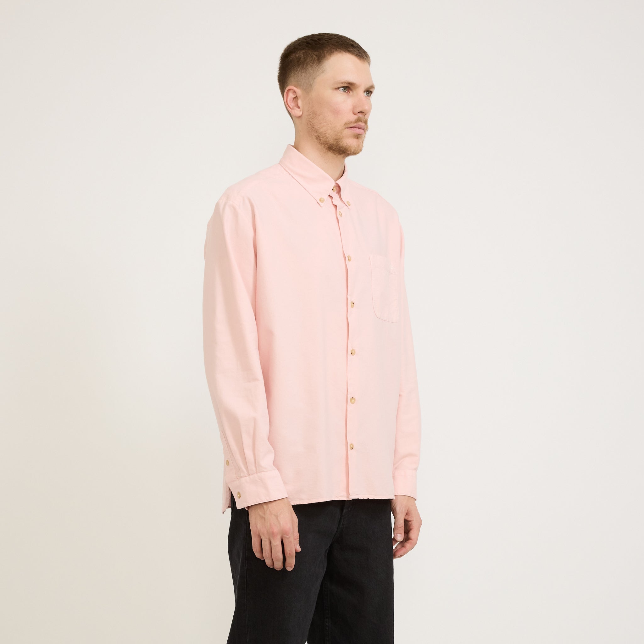 A.P.C. | Mateo Logo Shirt Rose | Maplestore