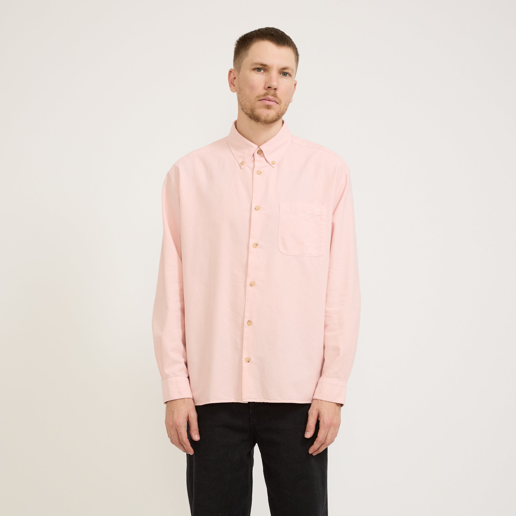 A.P.C. | Mateo Logo Shirt Rose | Maplestore