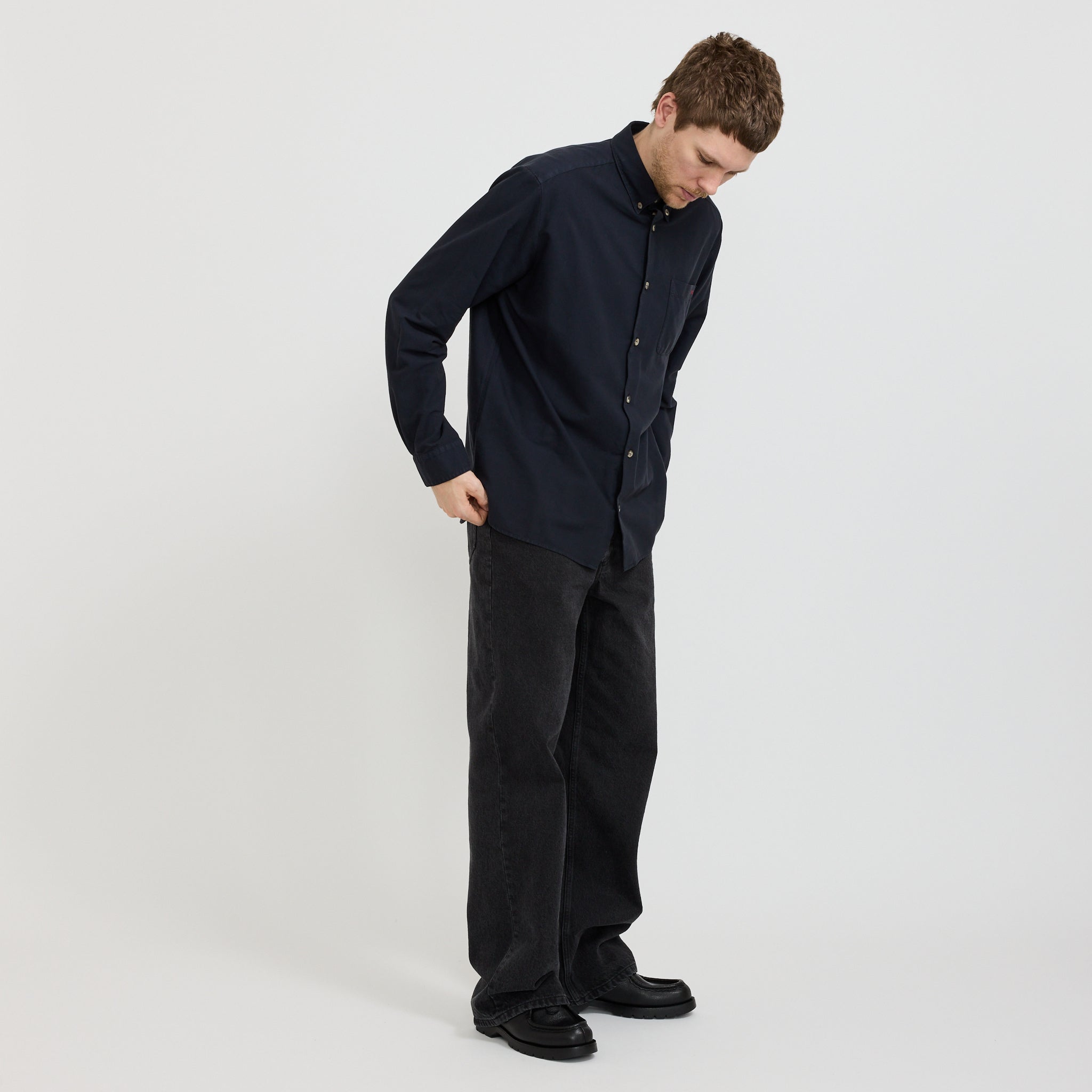 Mateo Logo Shirt Dark Navy