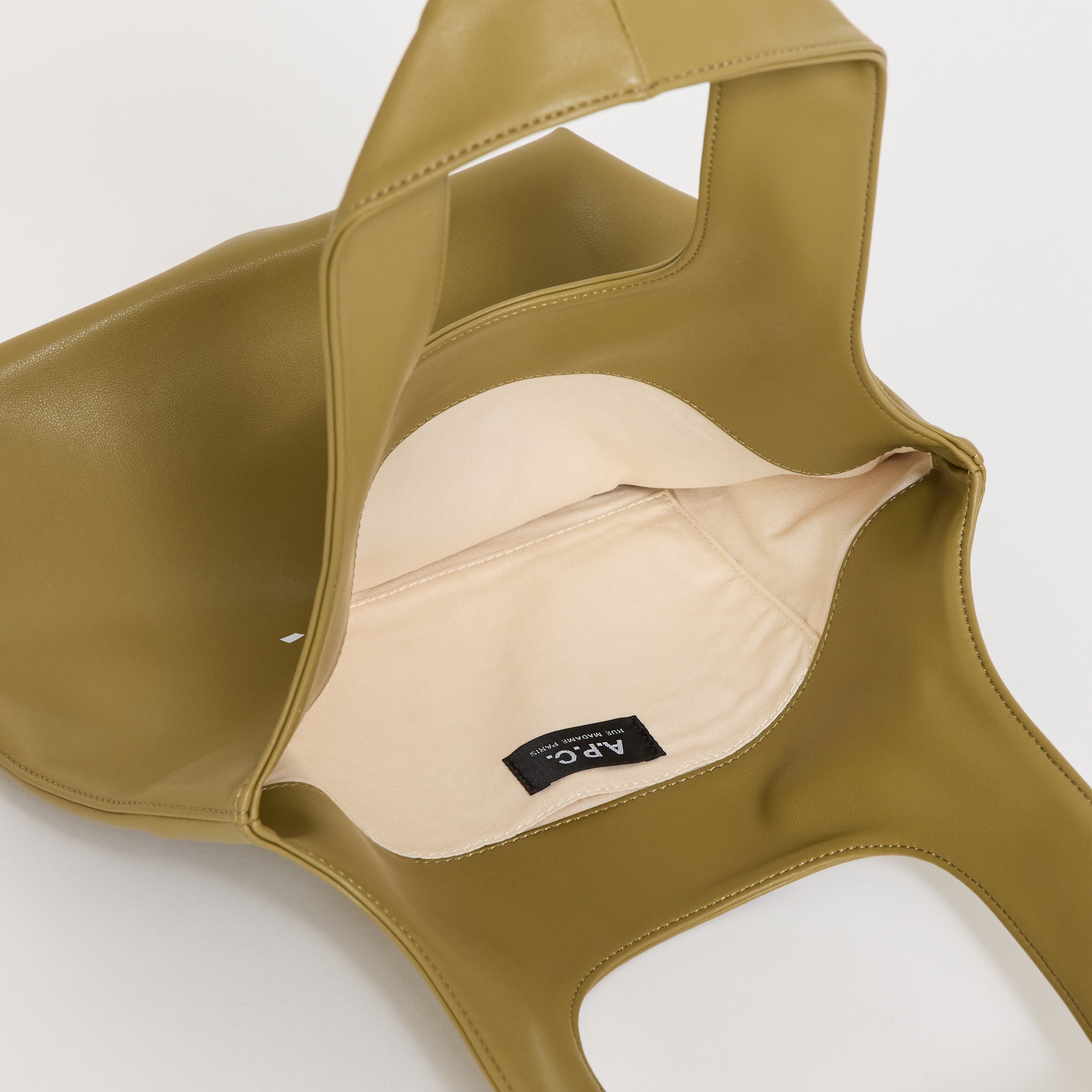 A.P.C. | Ninon Tote Small Olive | Maplestore