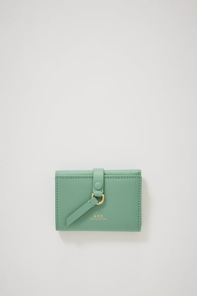 A.P.C. | Noa Simple Trifold Wallet Jade | Maplestore