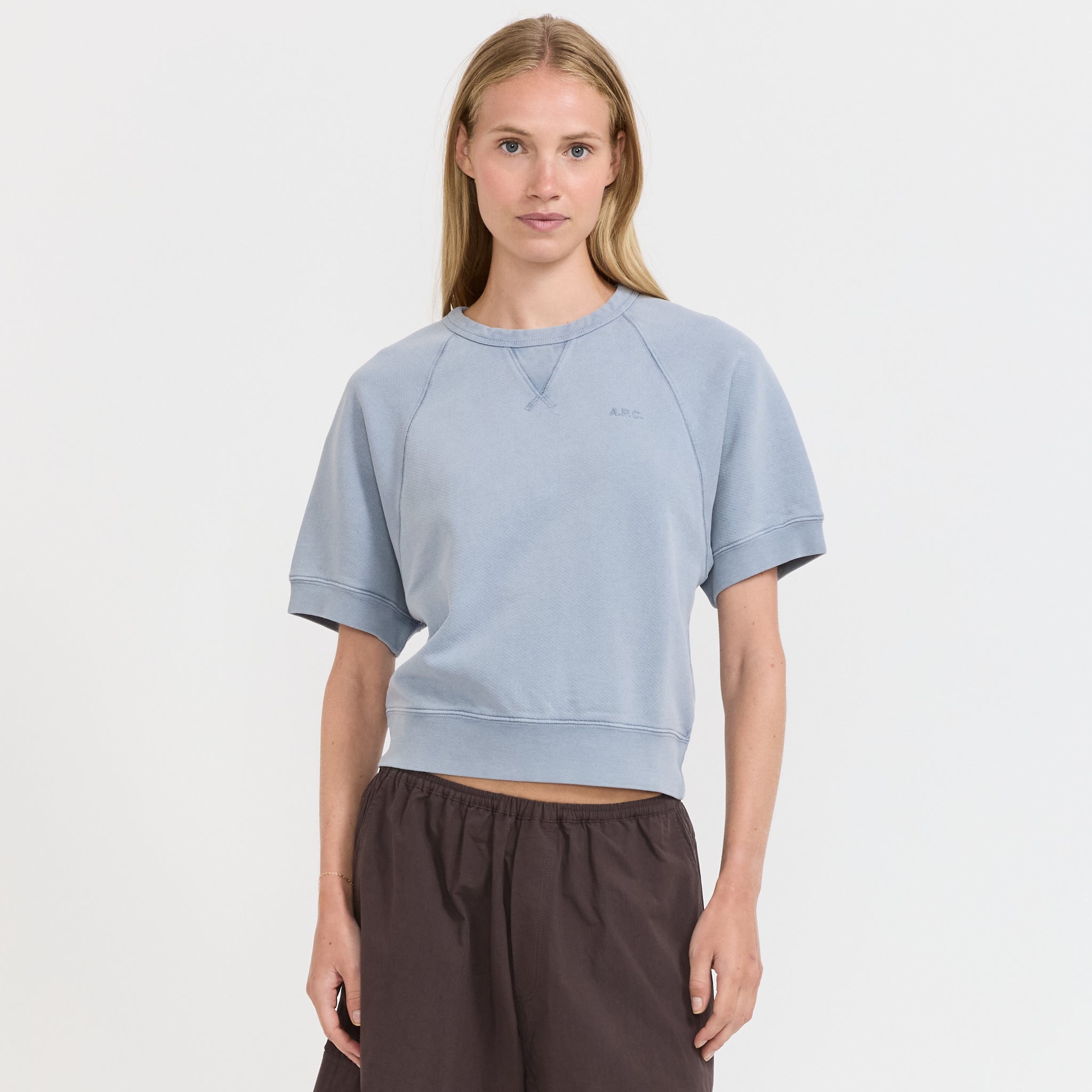 A.P.C. | Patti Sweatshirt Light Blue | Maplestore