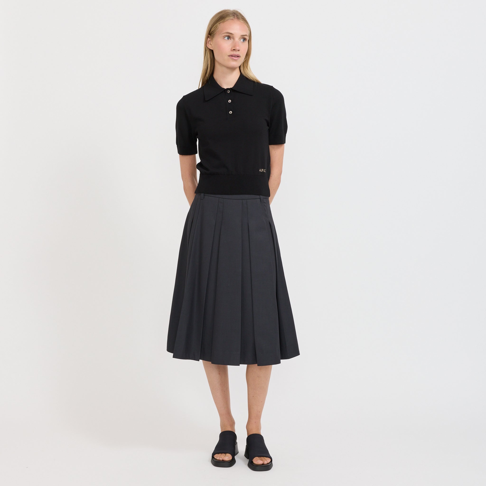 A.P.C. | Polo Black | Maplestore