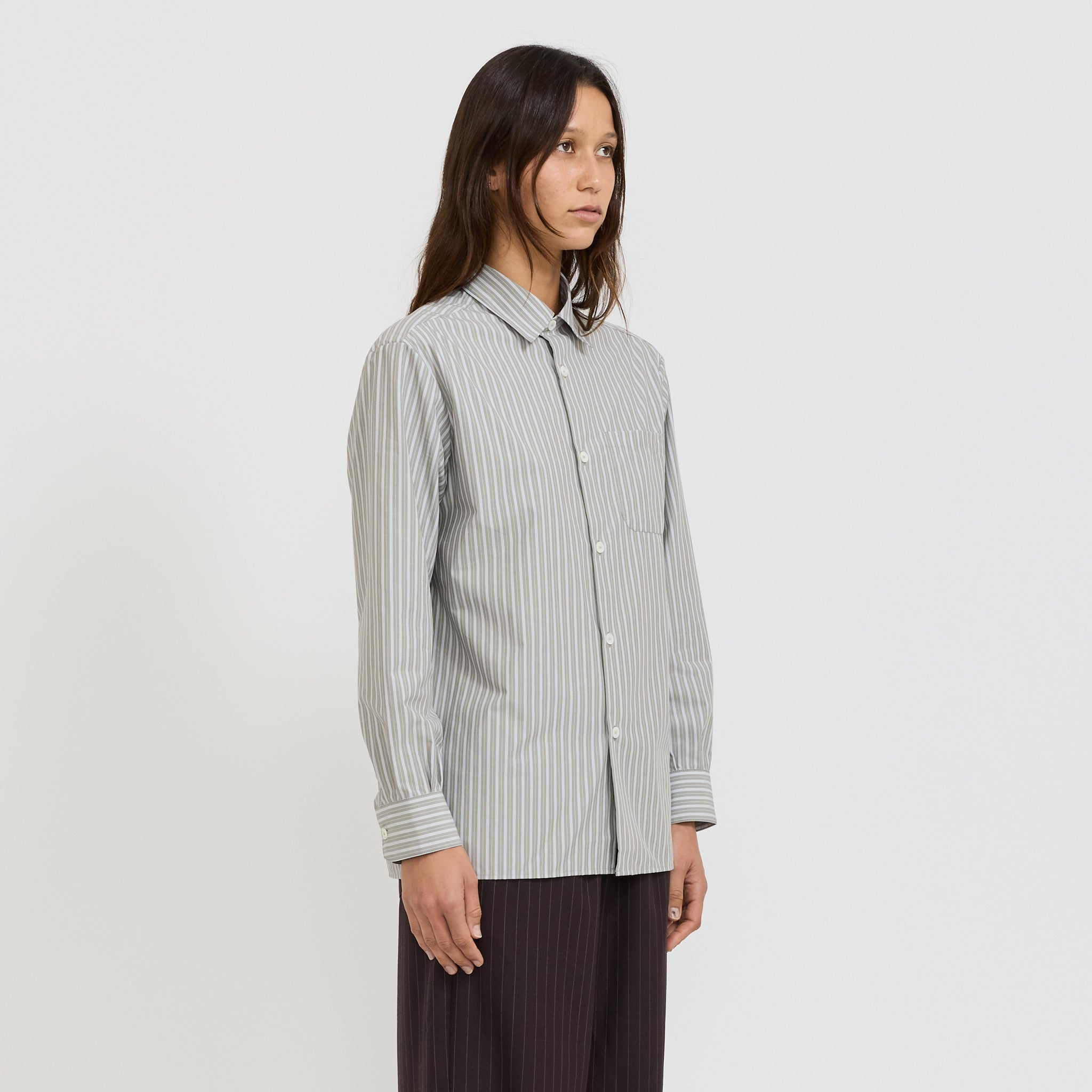 Sela Shirt Green/Grey