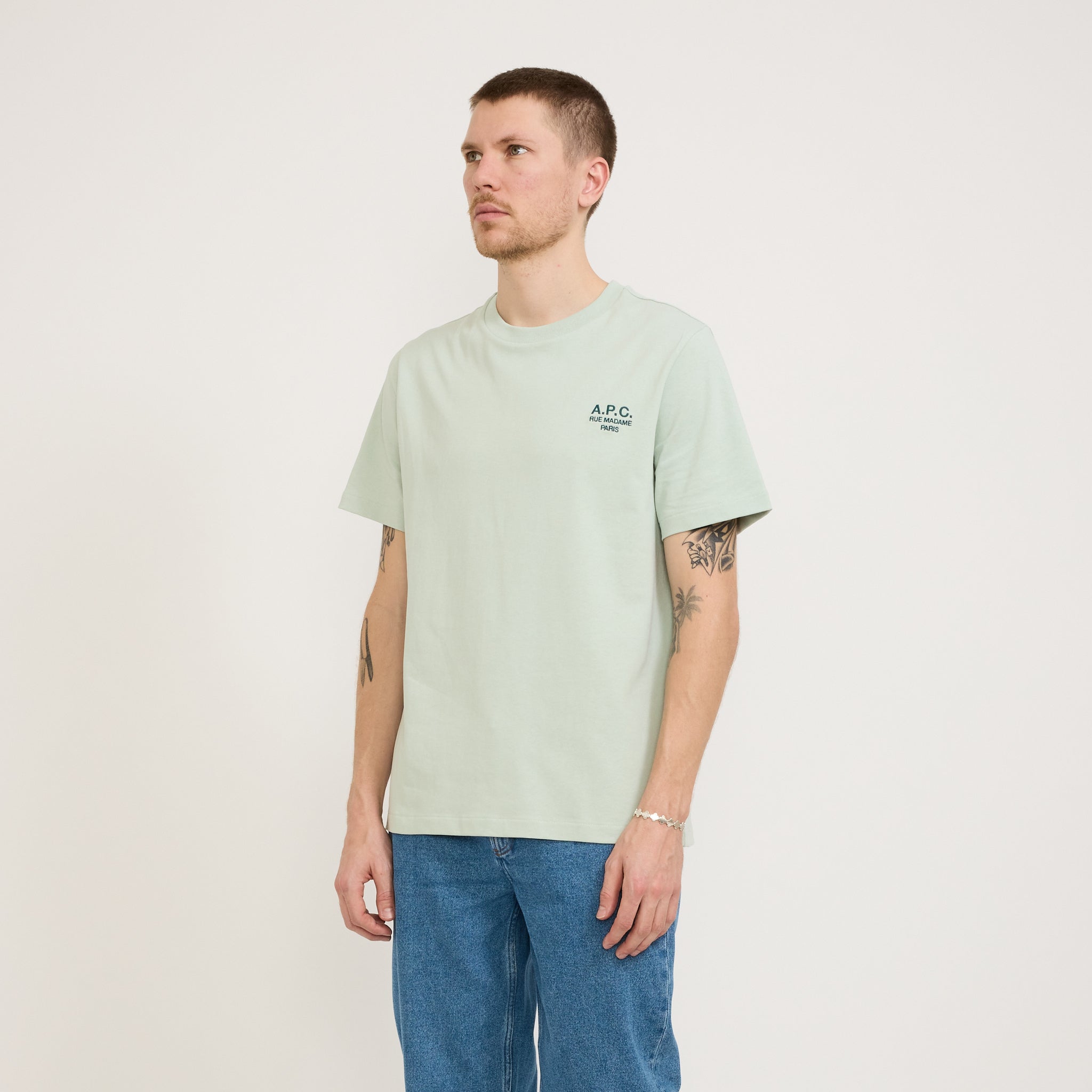 A.P.C. | Standard T-Shirt Rue Madame Light Green/Green | Maplestore