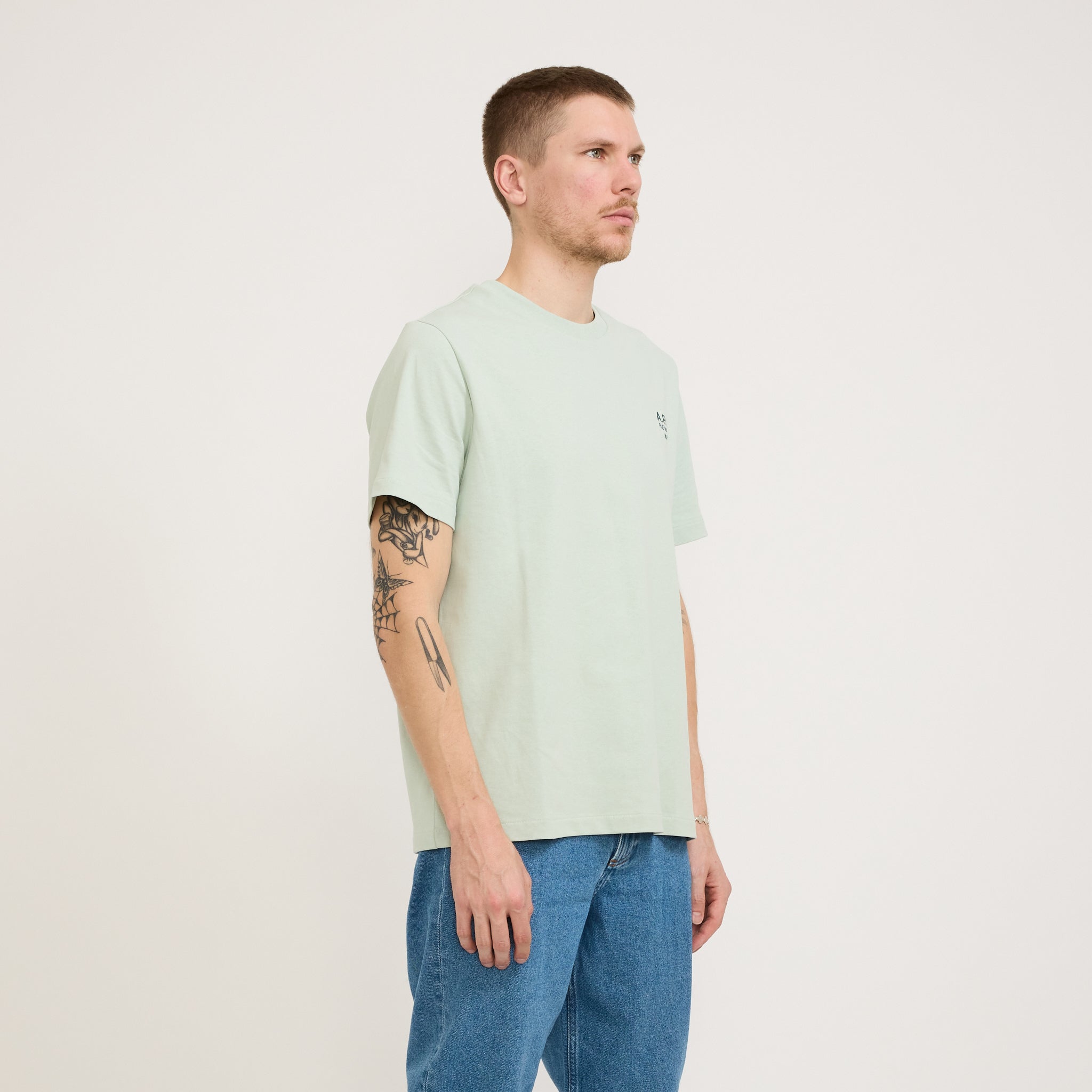 A.P.C. | Standard T-Shirt Rue Madame Light Green/Green | Maplestore