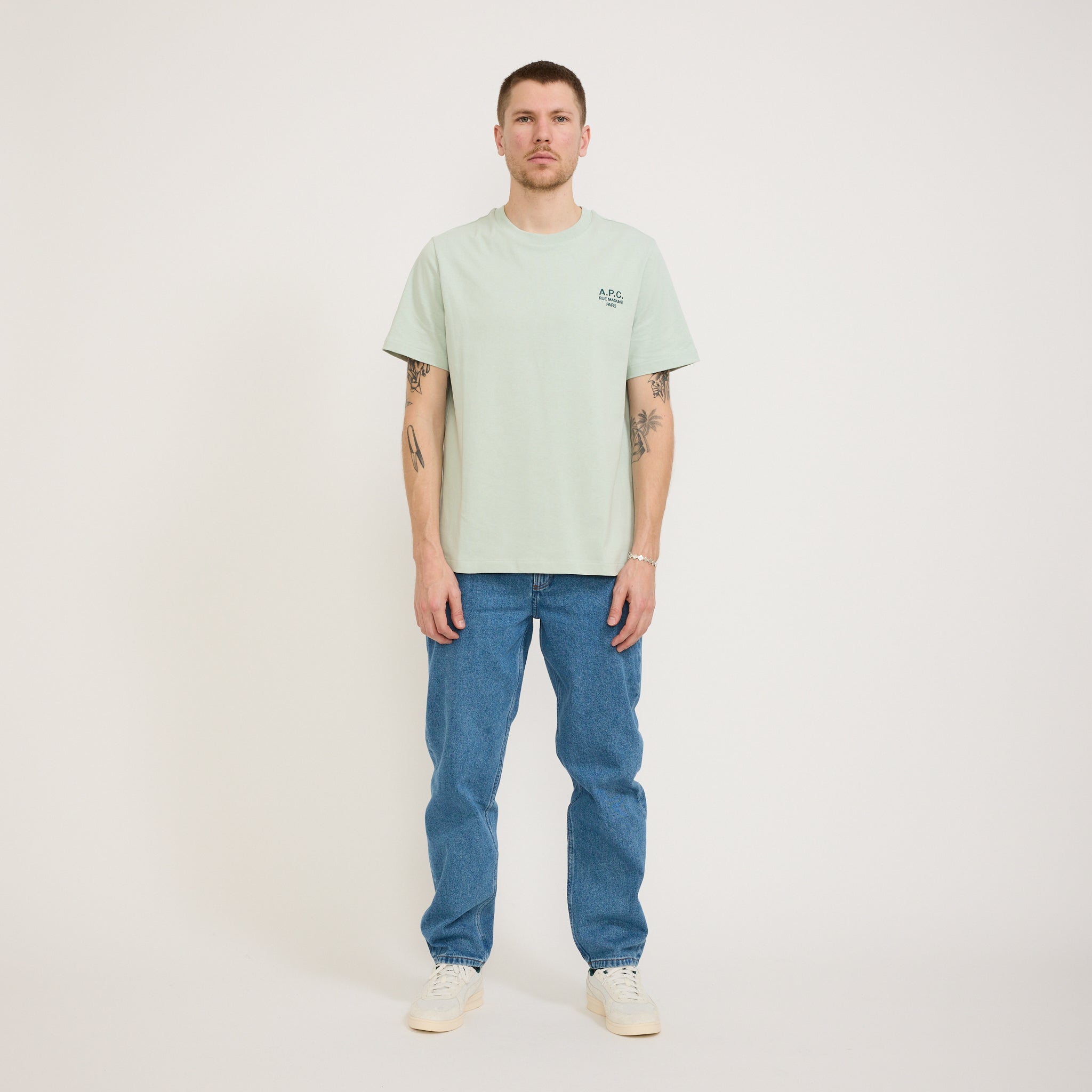 A.P.C. | Standard T-Shirt Rue Madame Light Green/Green | Maplestore