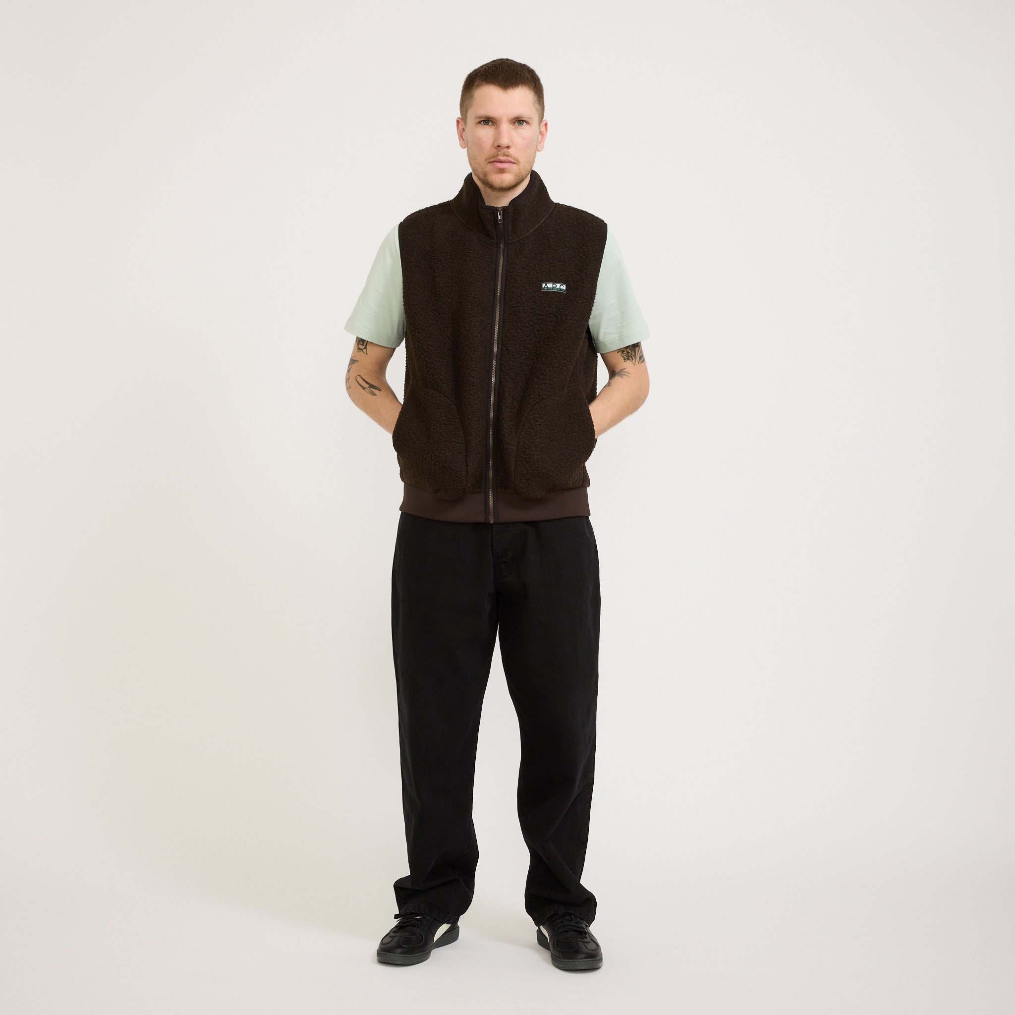 A.P.C. | Sequoia Vest Brown | Maplestore