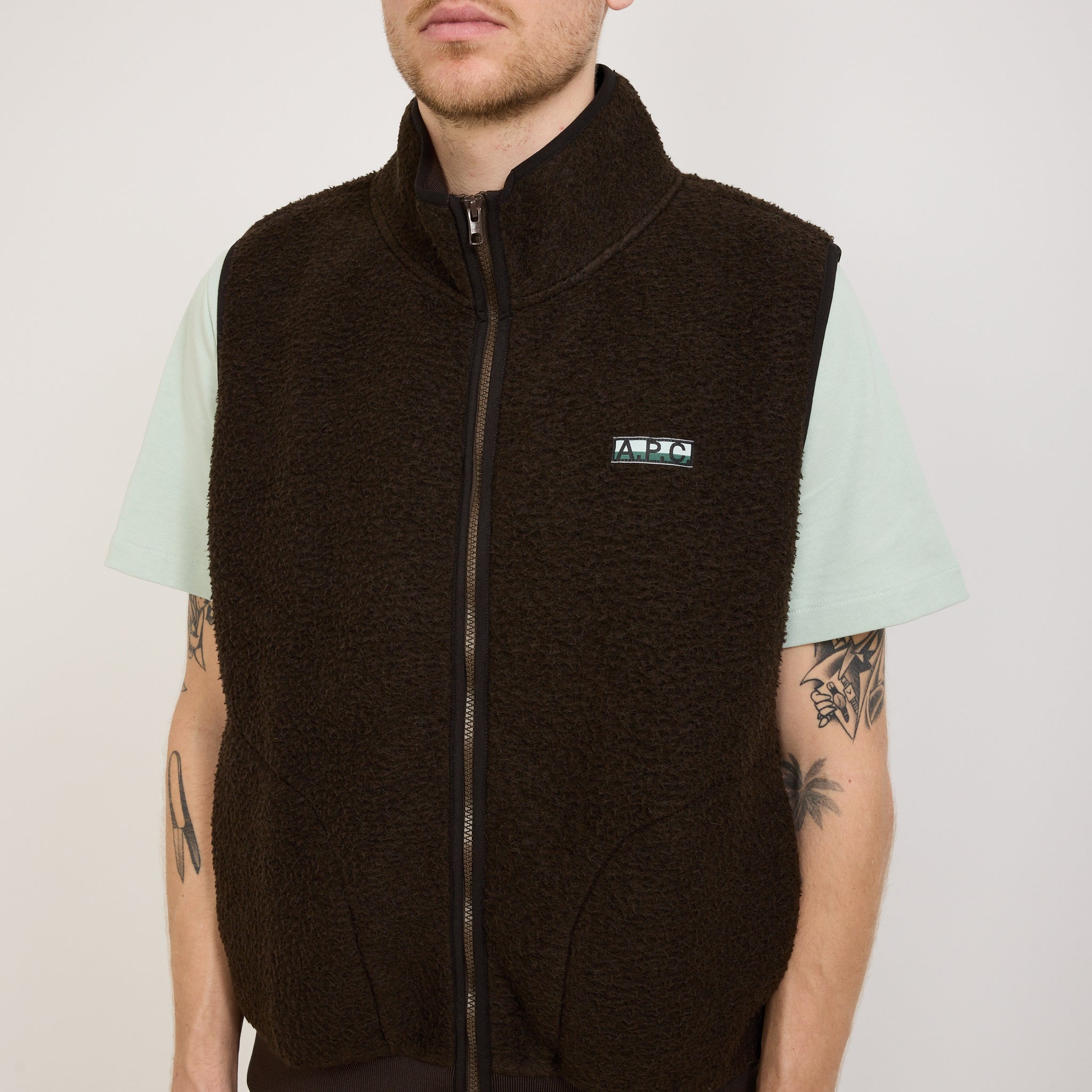 A.P.C. | Sequoia Vest Brown | Maplestore