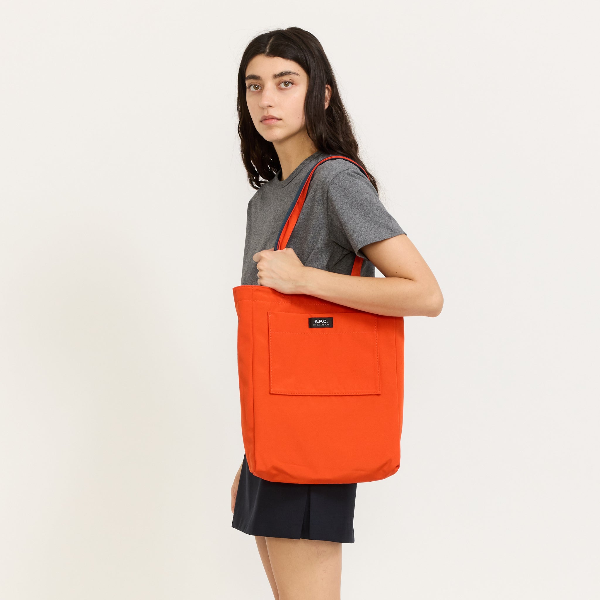 Lou Rou Madame Reversible Tote Bag Petrol
