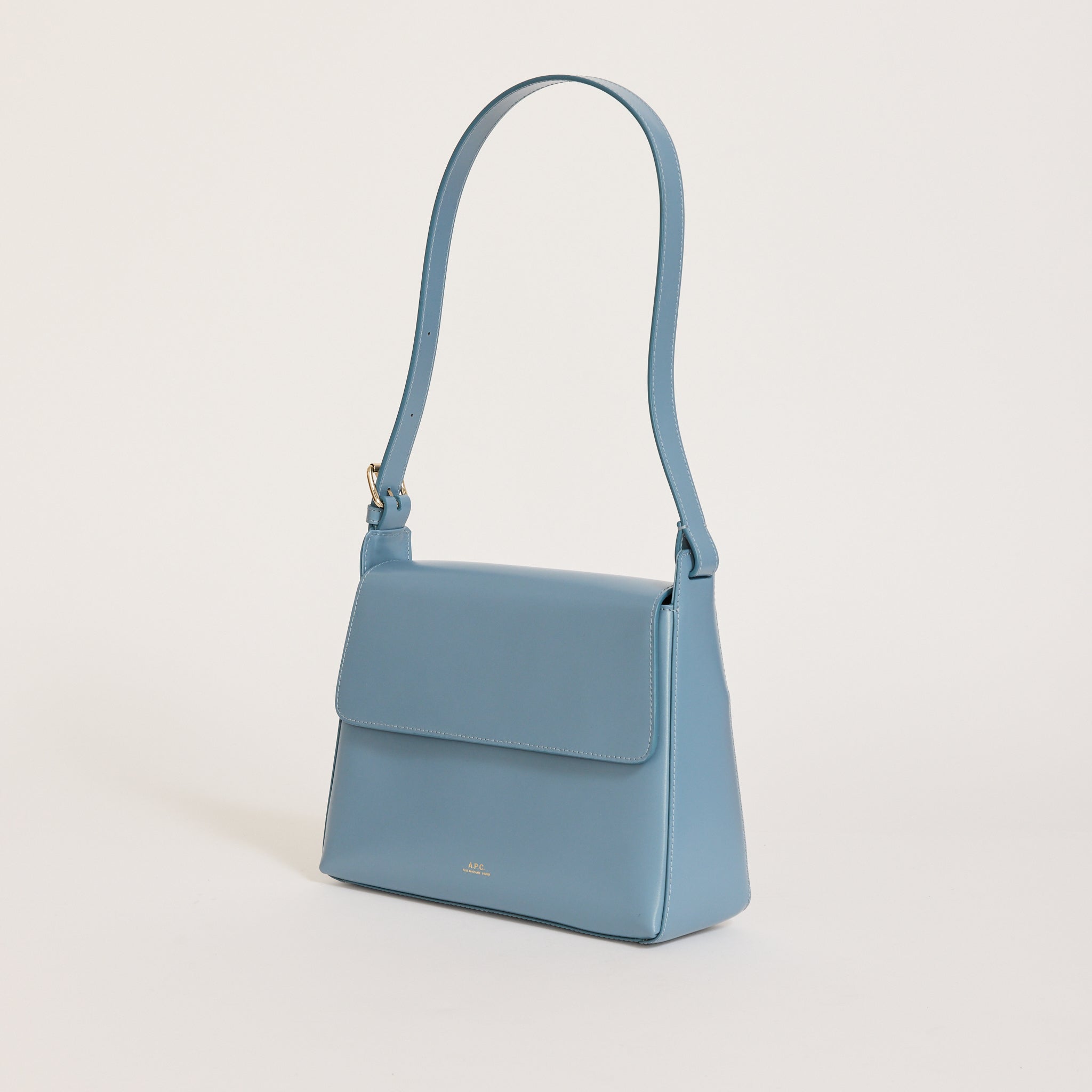 A.P.C. | Virginie Flap Bag Ship Blue | Maplestore