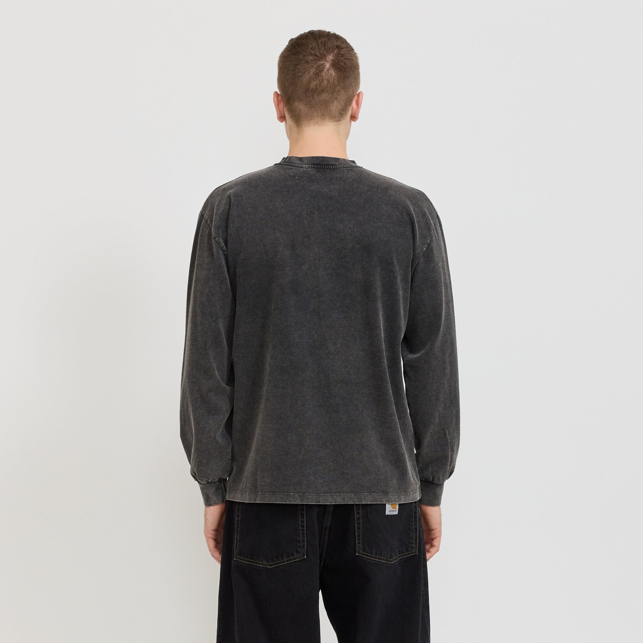 Aged Ancient Temple LS Tee Black