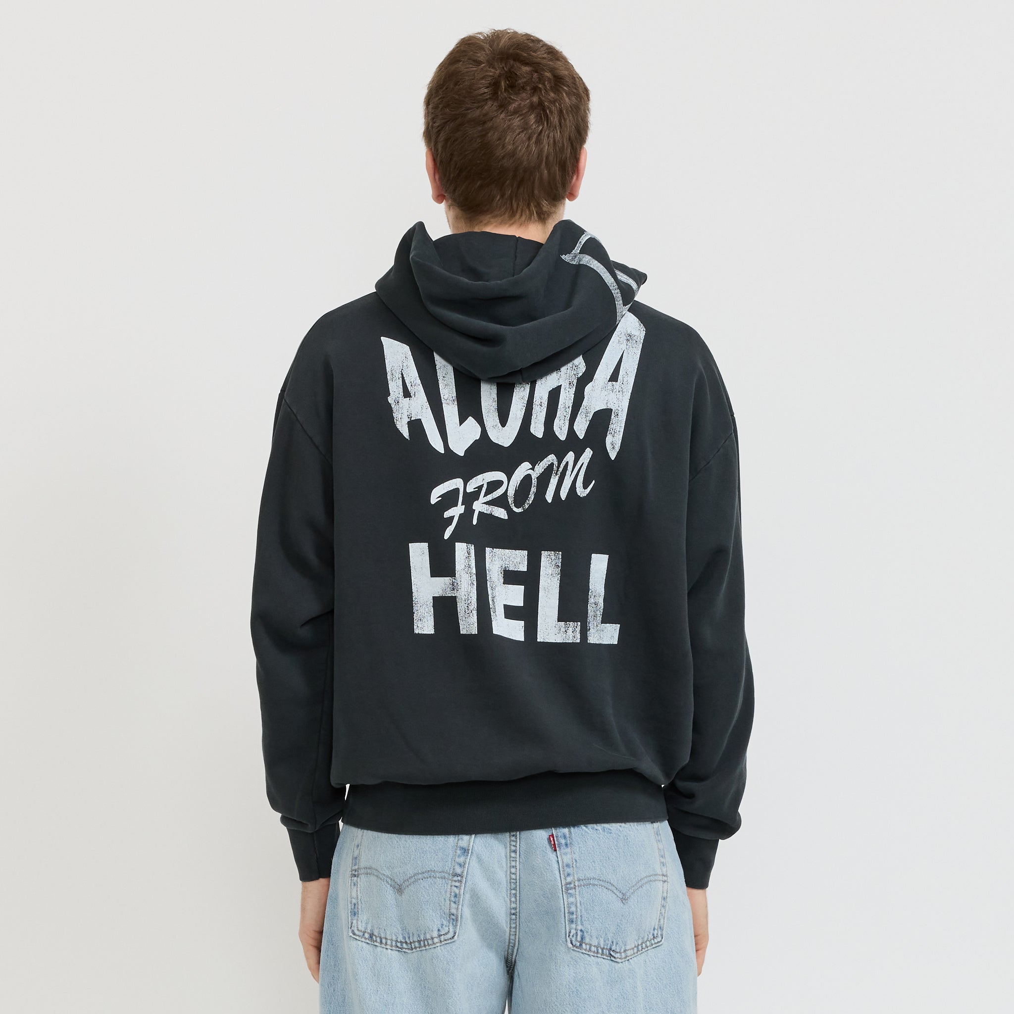 Aries | Faded Aloha From Hell Hoodie Black | Maplestore