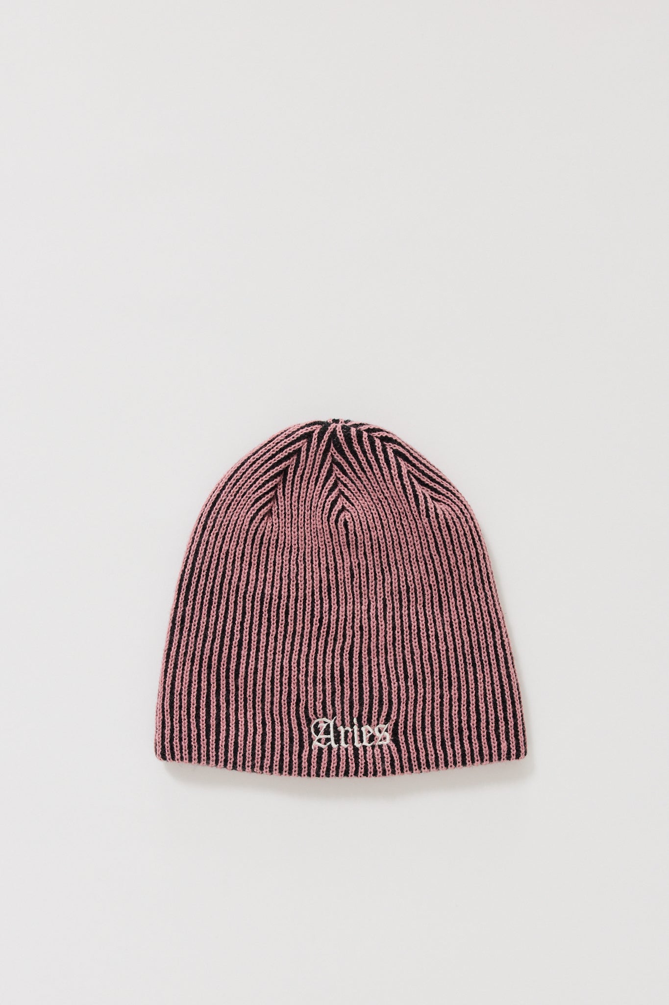 Aries | Rib Skull Beanie Pink | Maplestore