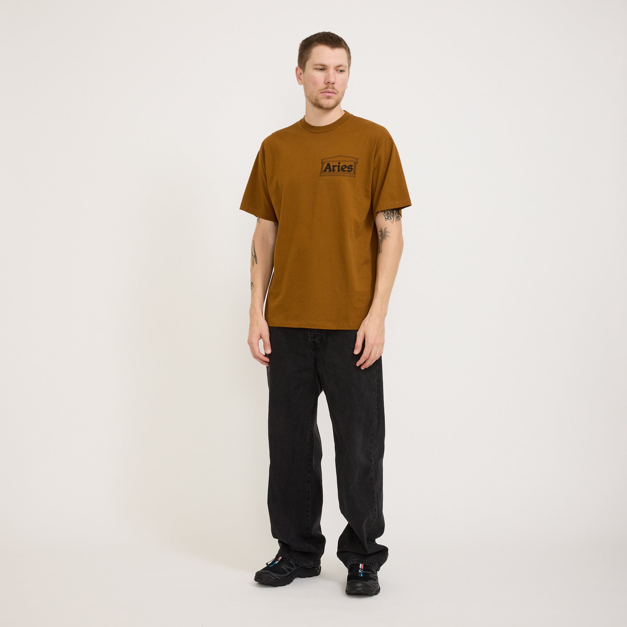 Temple SS Tee Brown