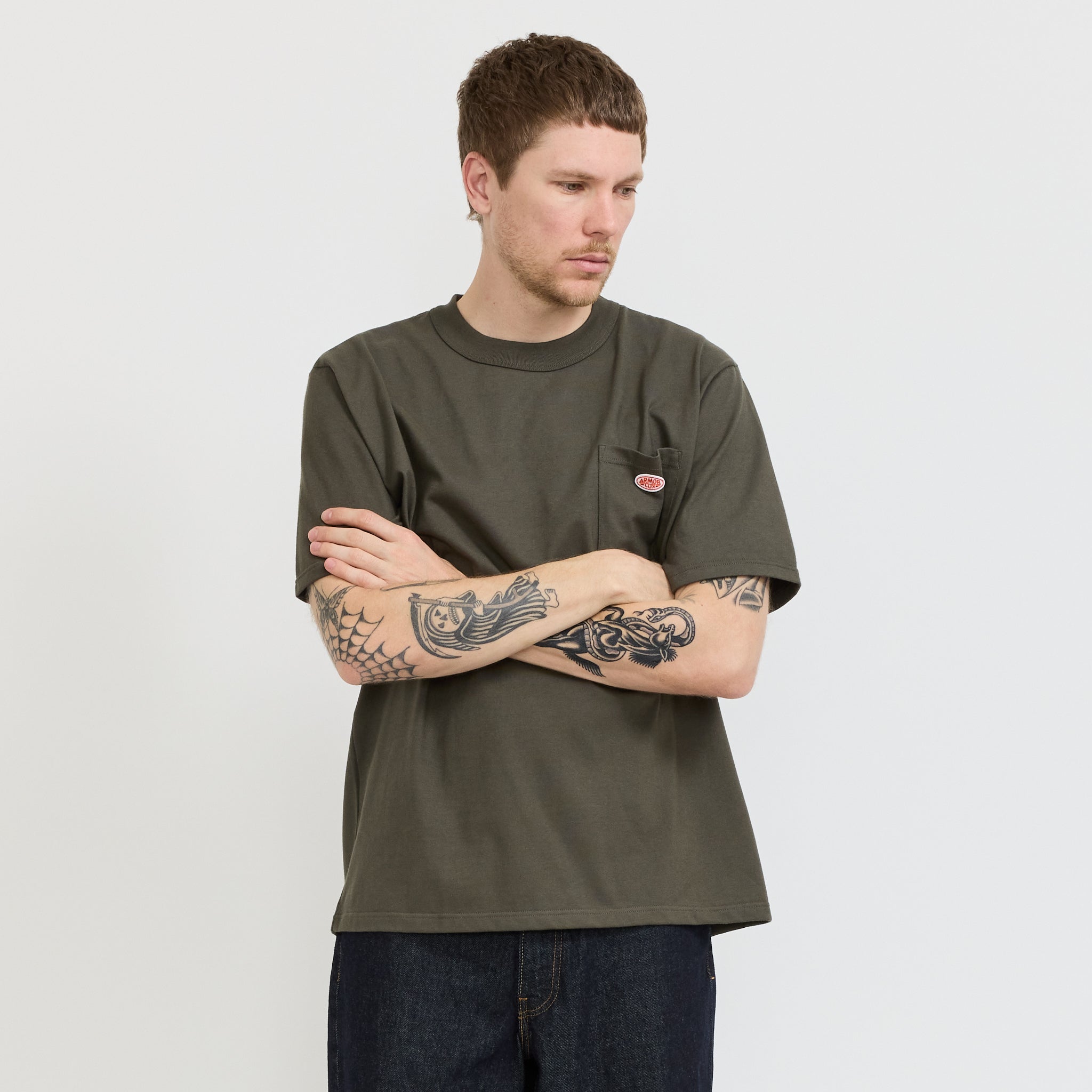 Armor Lux | Heritage Pocket T-Shirt Chimera Grey | Maplestore
