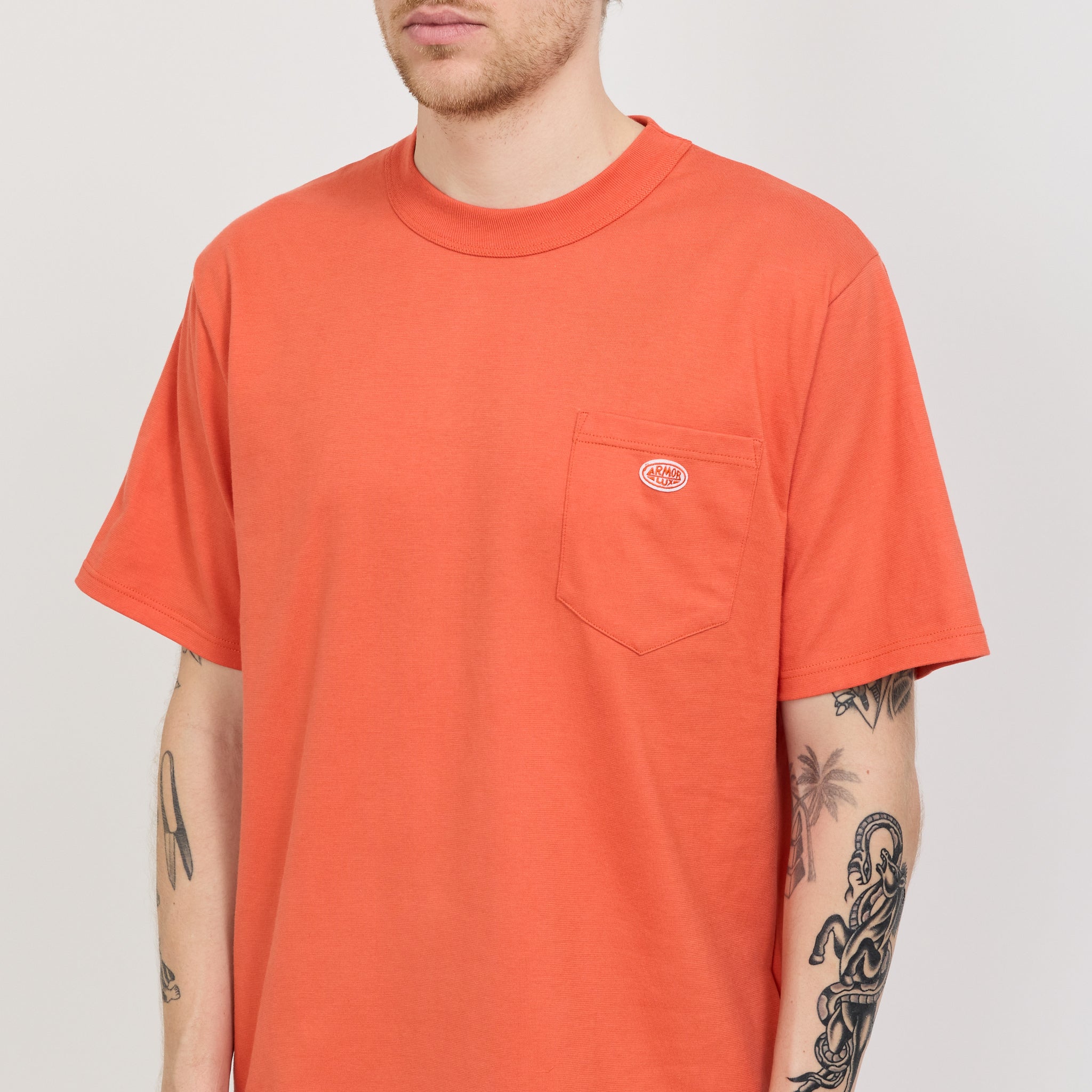Armor Lux | Heritage Pocket T-Shirt Paprika | Maplestore