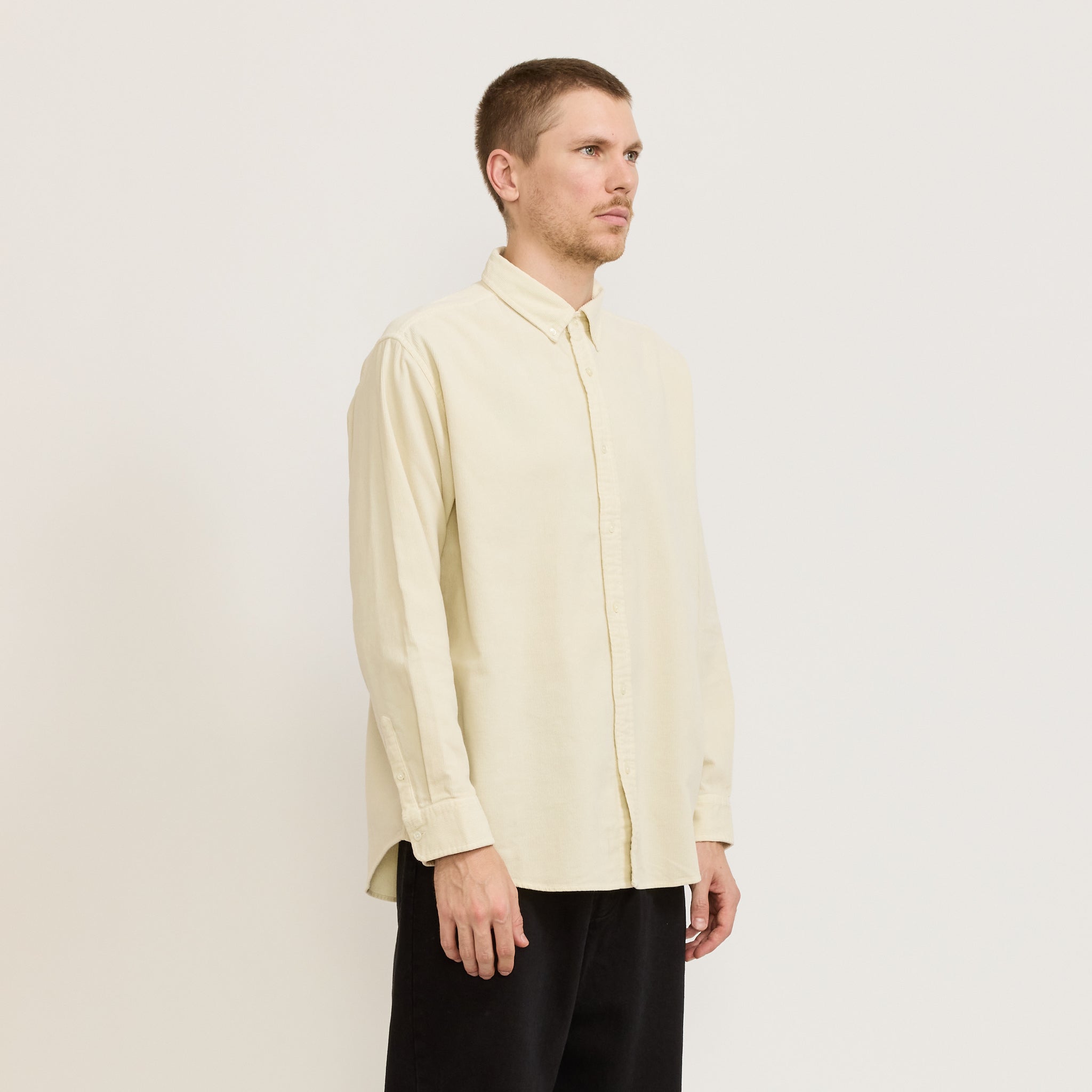 Assembly Label | Cord Long Sleeve Shirt Chalk | Maplestore