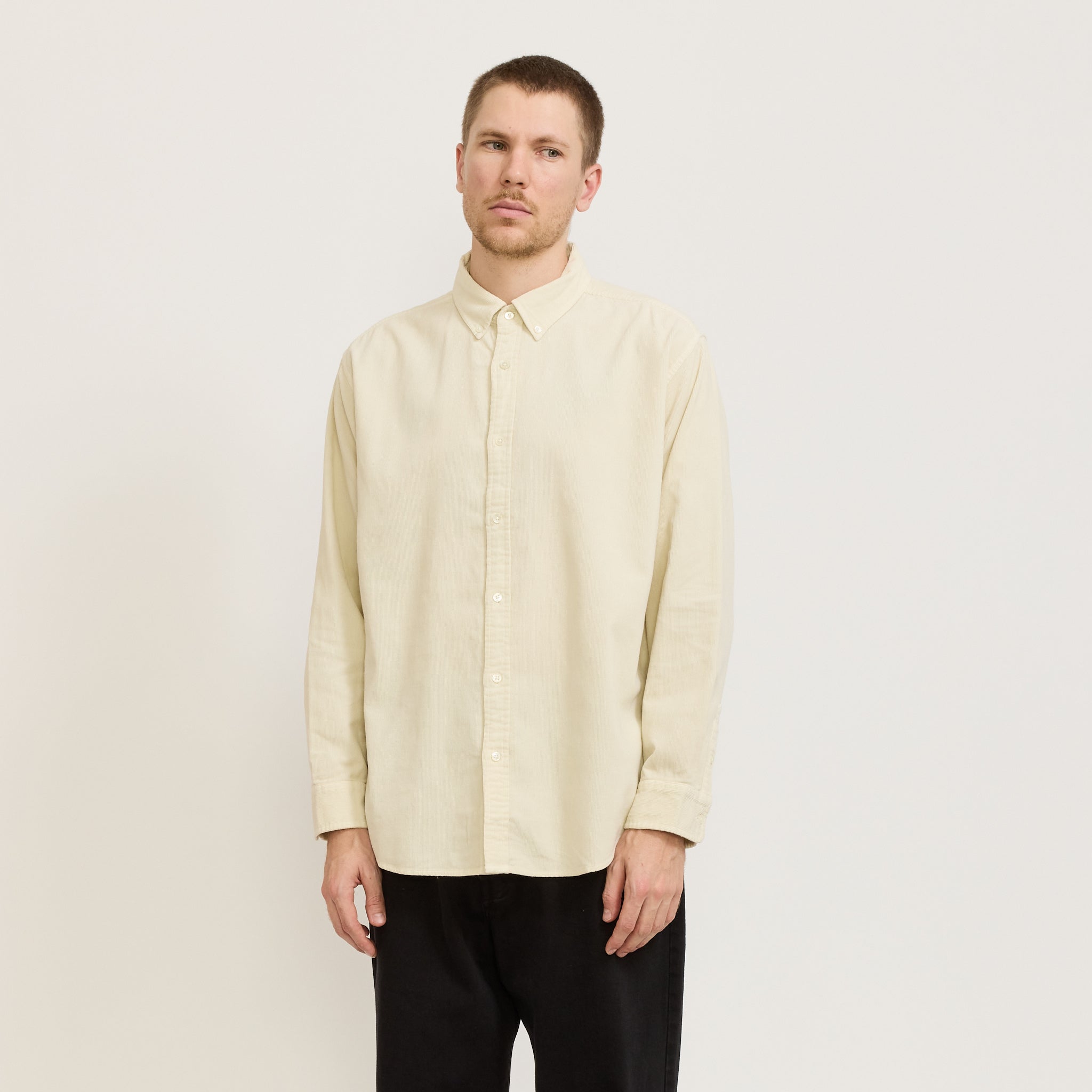 Assembly Label | Cord Long Sleeve Shirt Chalk | Maplestore