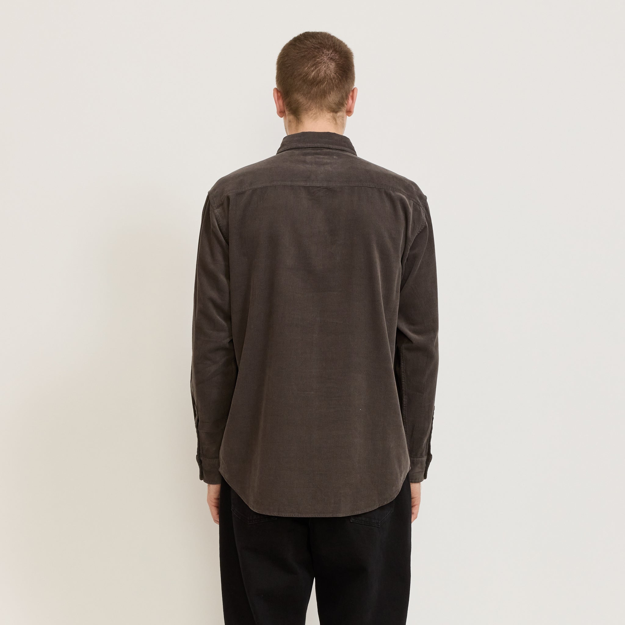 Assembly Label | Cord Long Sleeve Shirt Washed Graphite | Maplestore