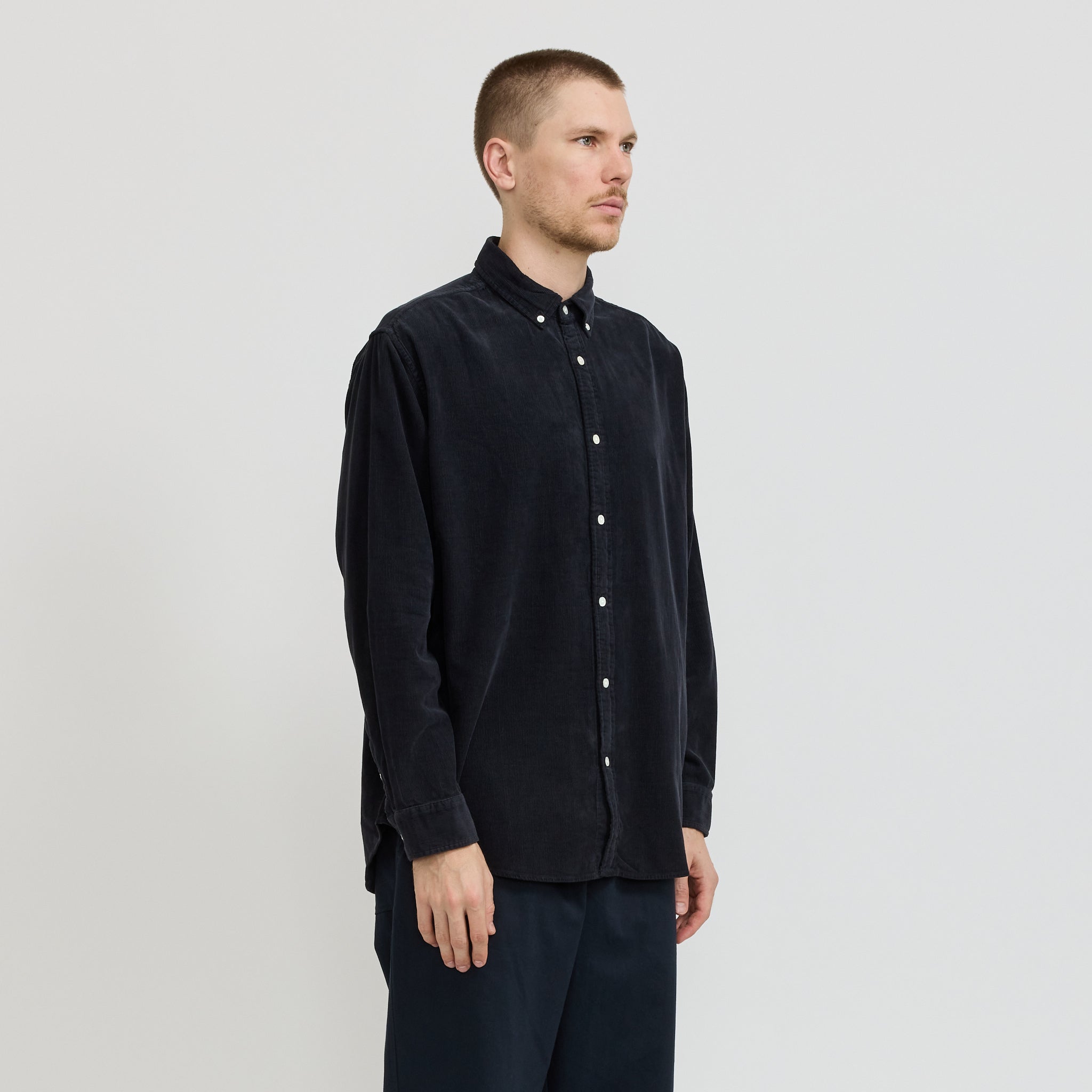 Cord Long Sleeve Shirt True Navy