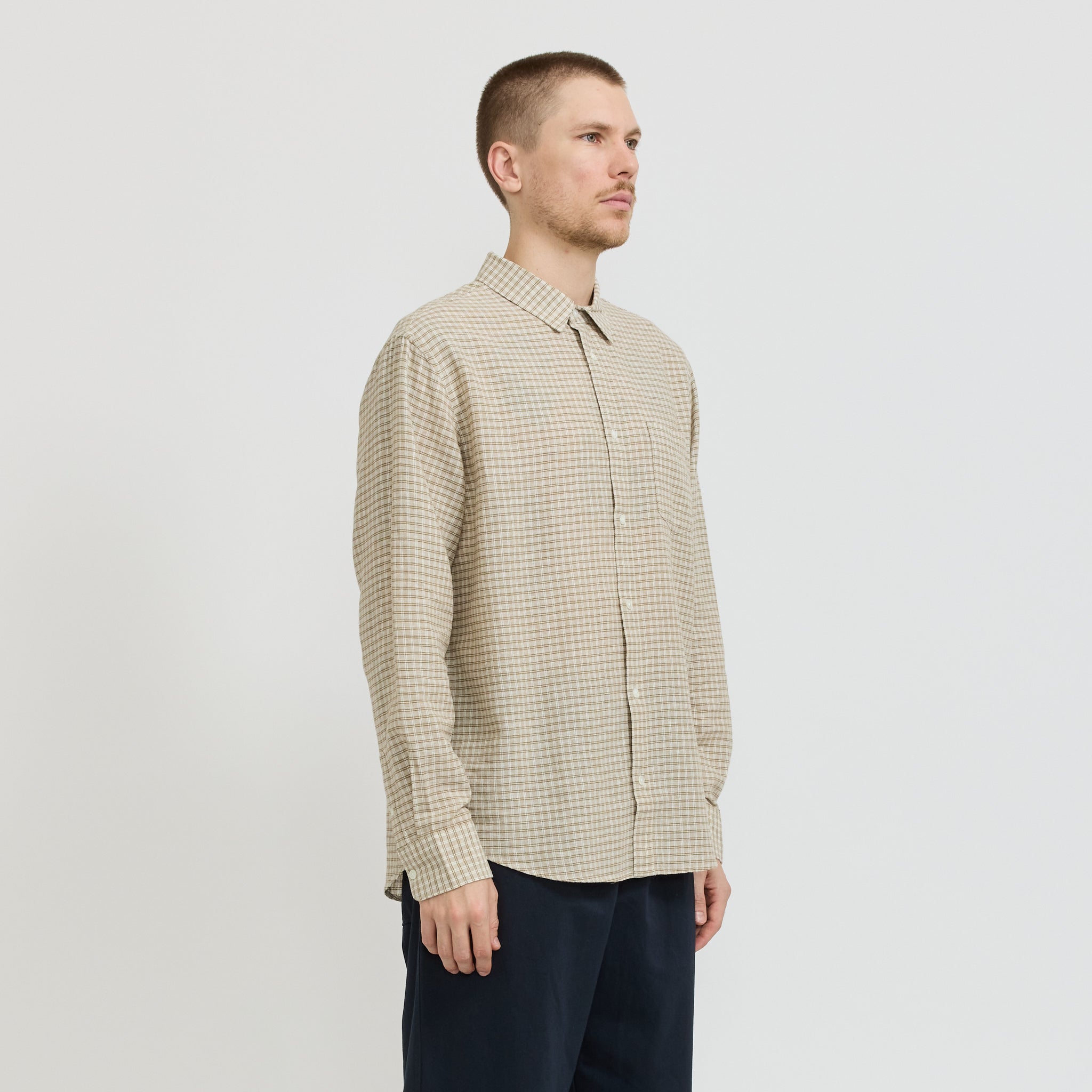 Liam Check Long Sleeve Shirt Sorrel Check