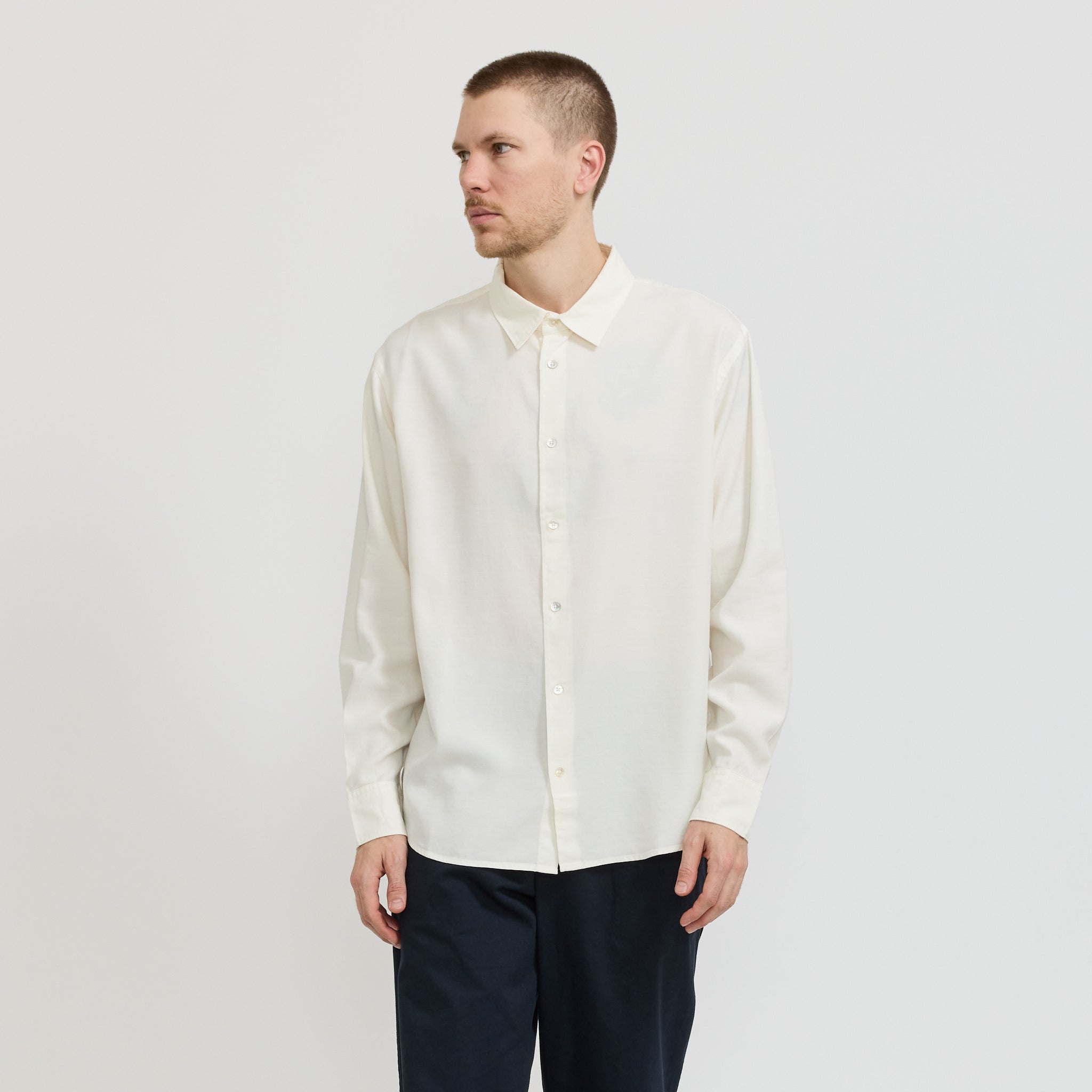 Miller Long Sleeve Shirt Cream