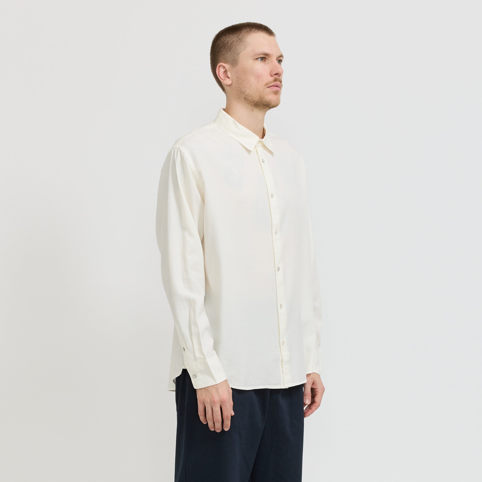 Miller Long Sleeve Shirt Cream