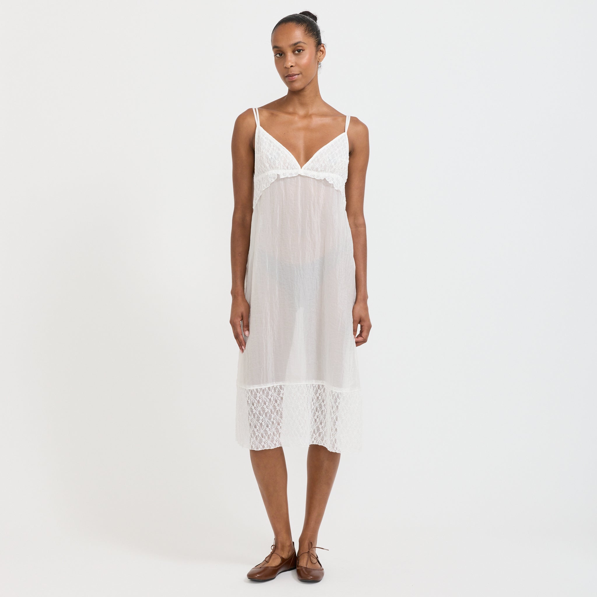 Atelier Edition | Lace Layered Dress White | Maplestore