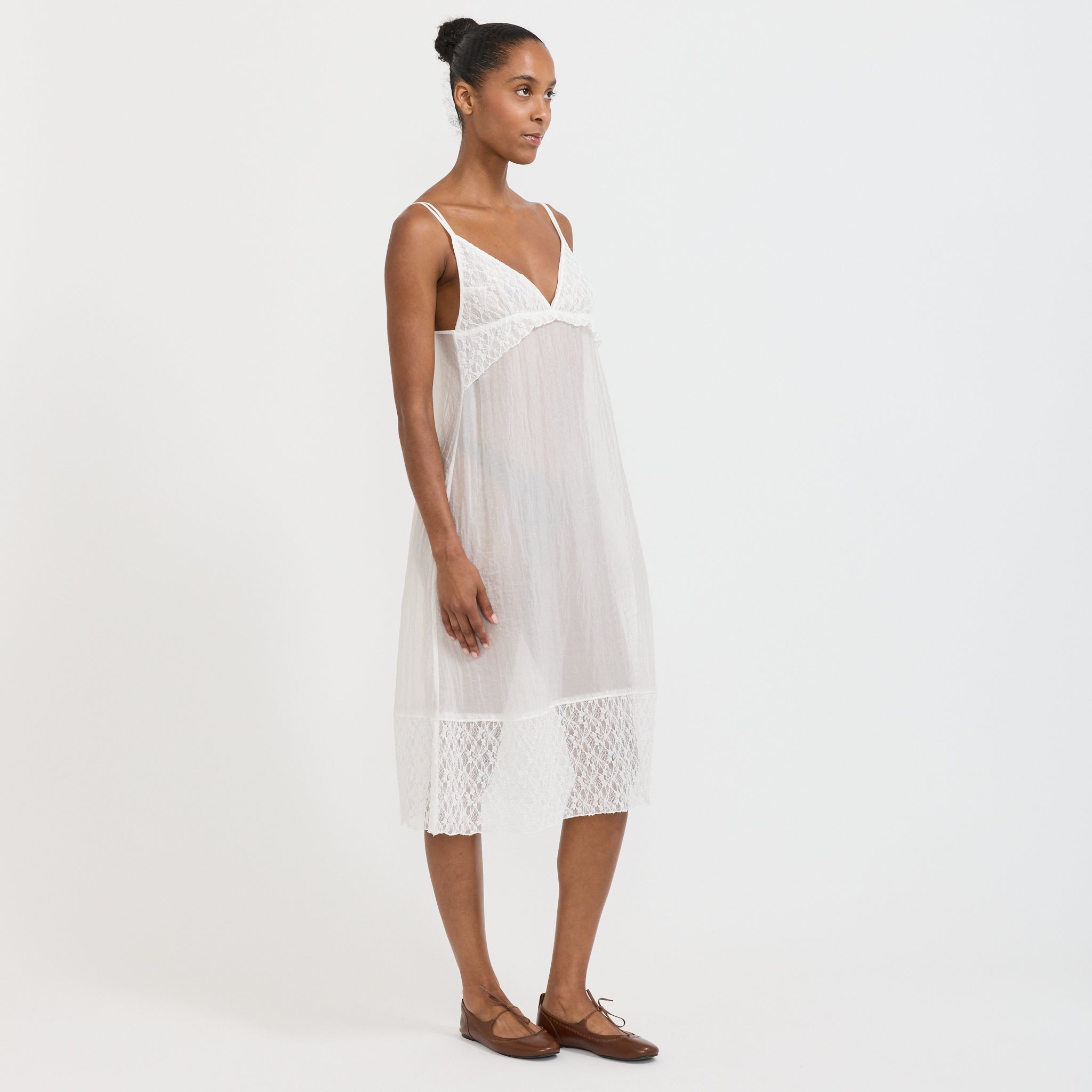 Atelier Edition | Lace Layered Dress White | Maplestore