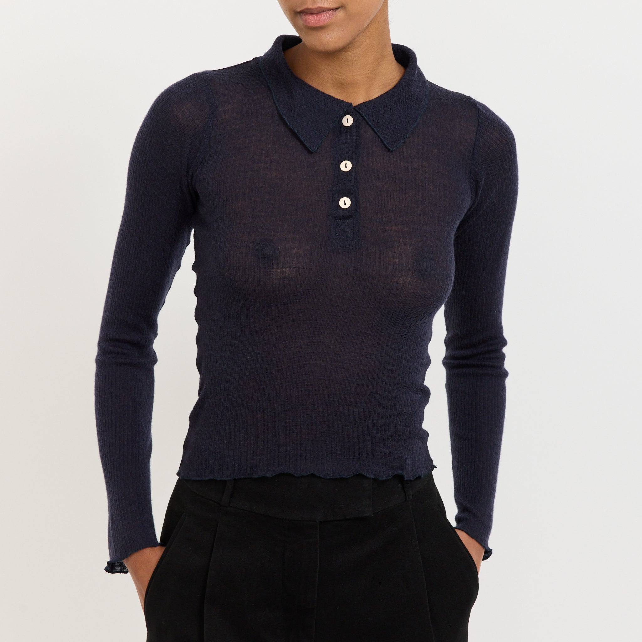 Dual Long Sleeve Tee Murano Navy