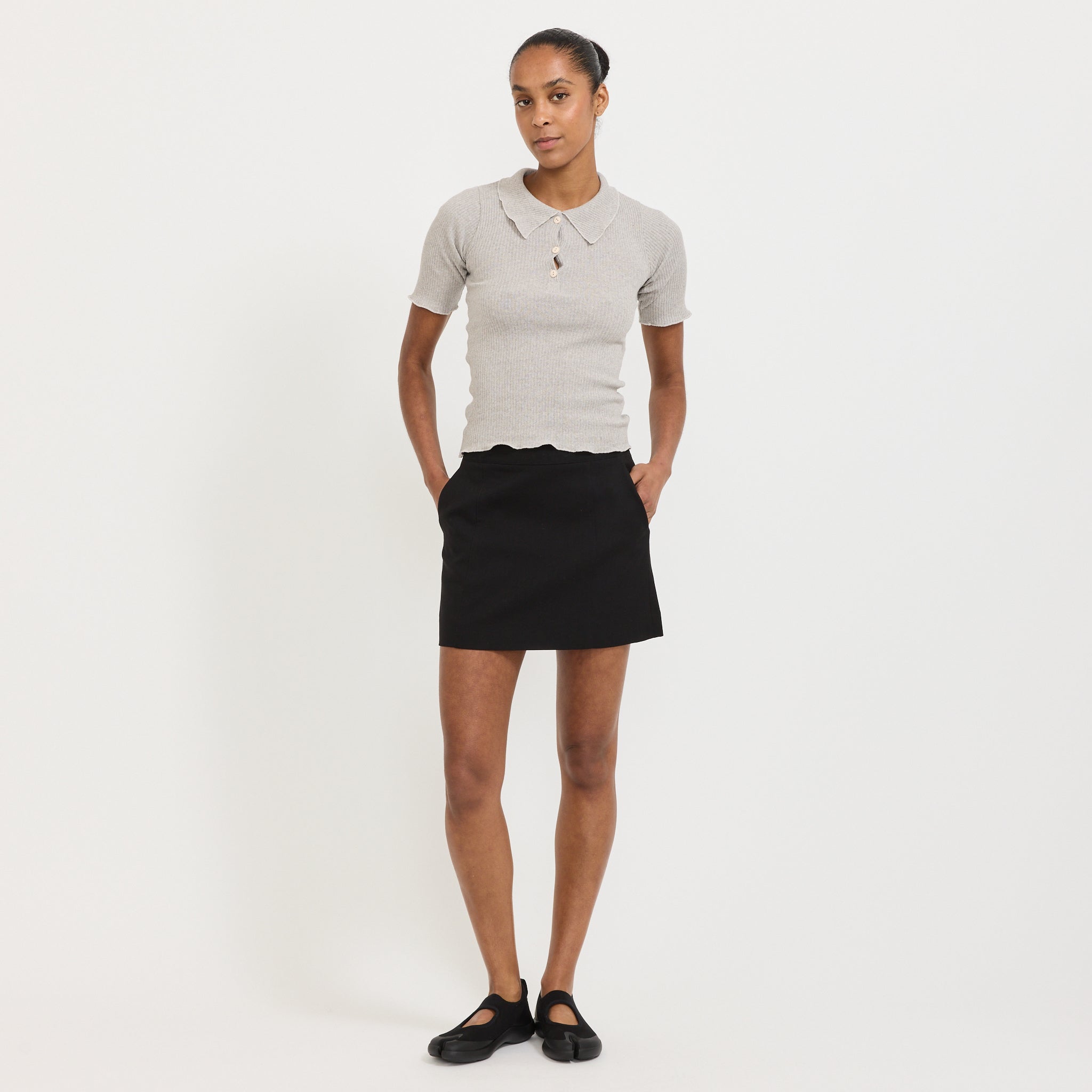 Dual Polo Grey Melange
