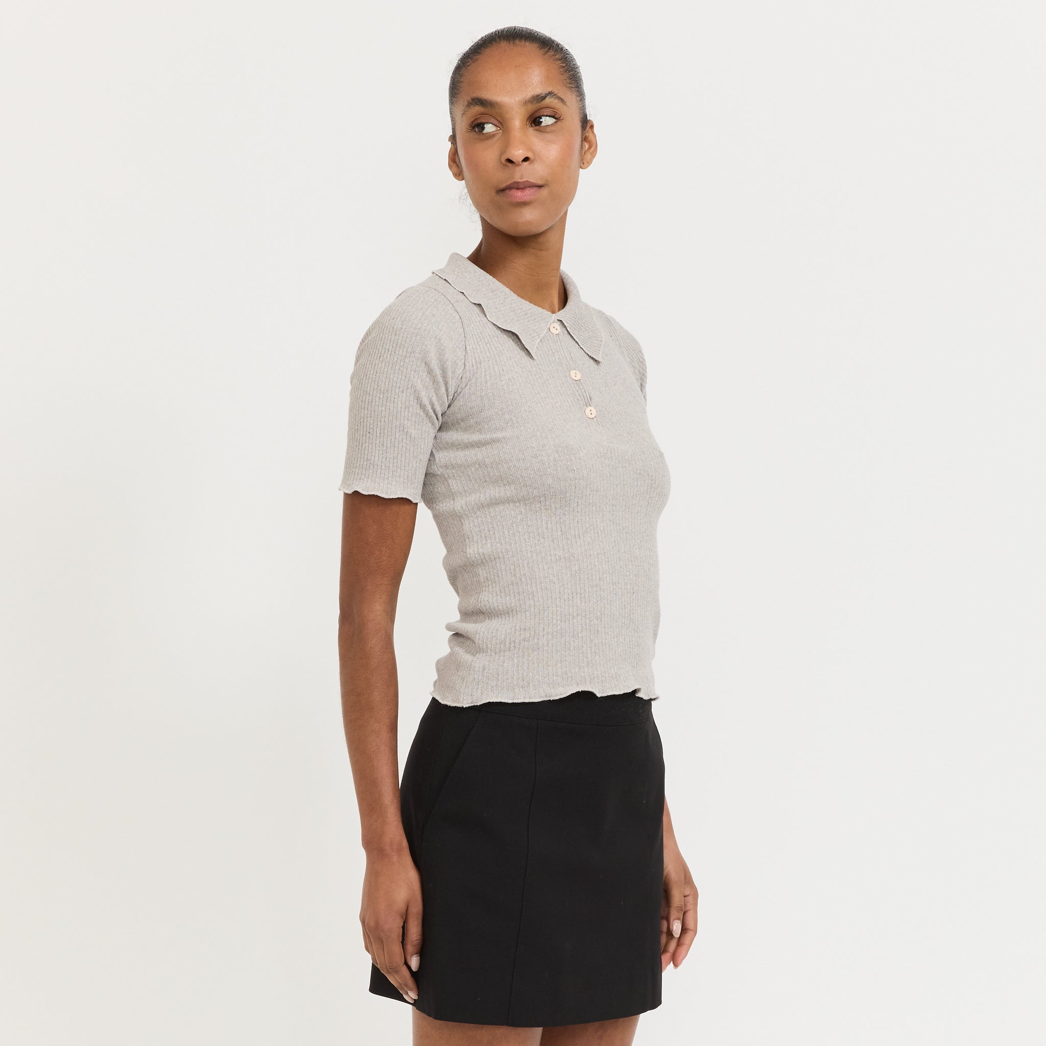Dual Polo Grey Melange
