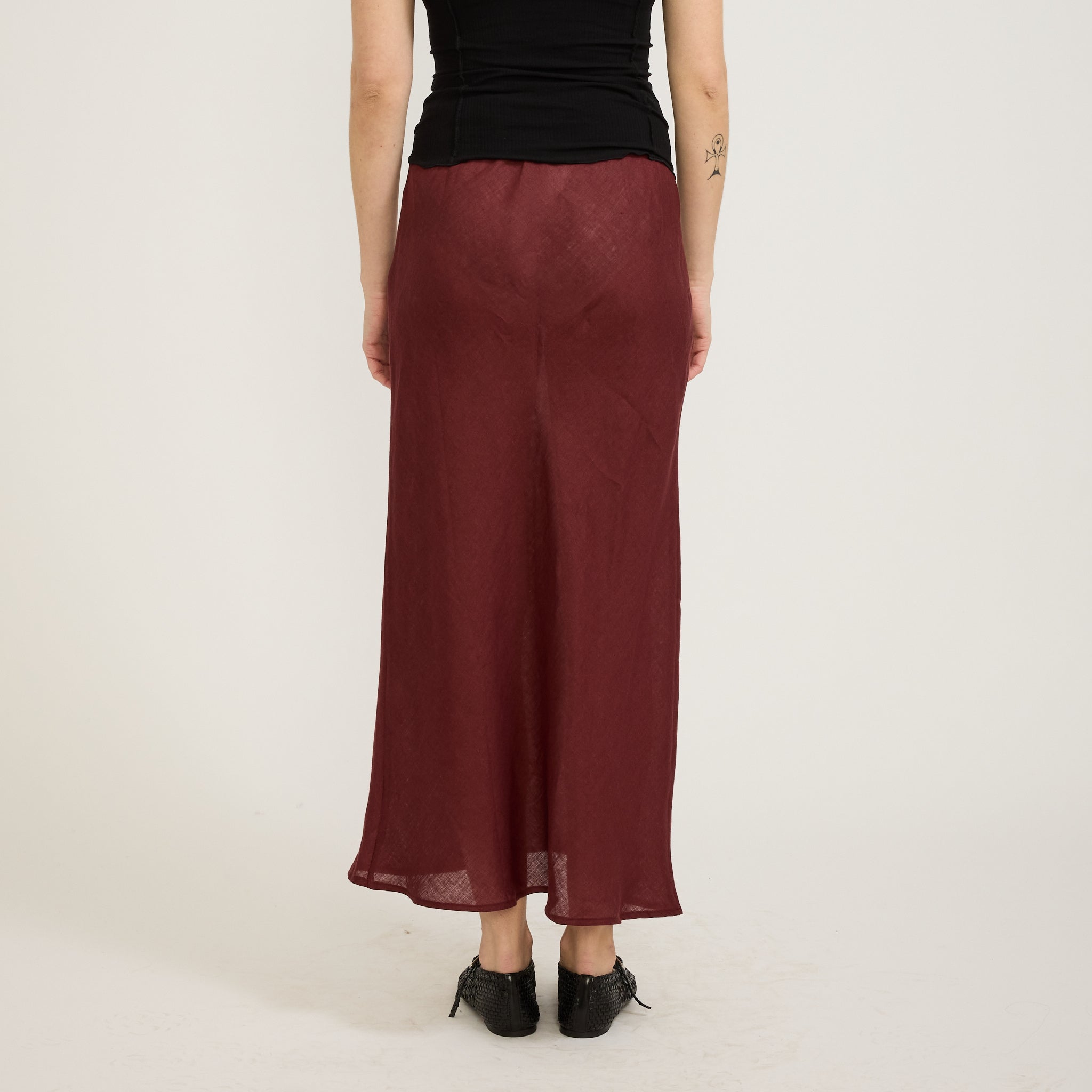 Baserange | Dydine Skirt Stome Burgundy | Maplestore