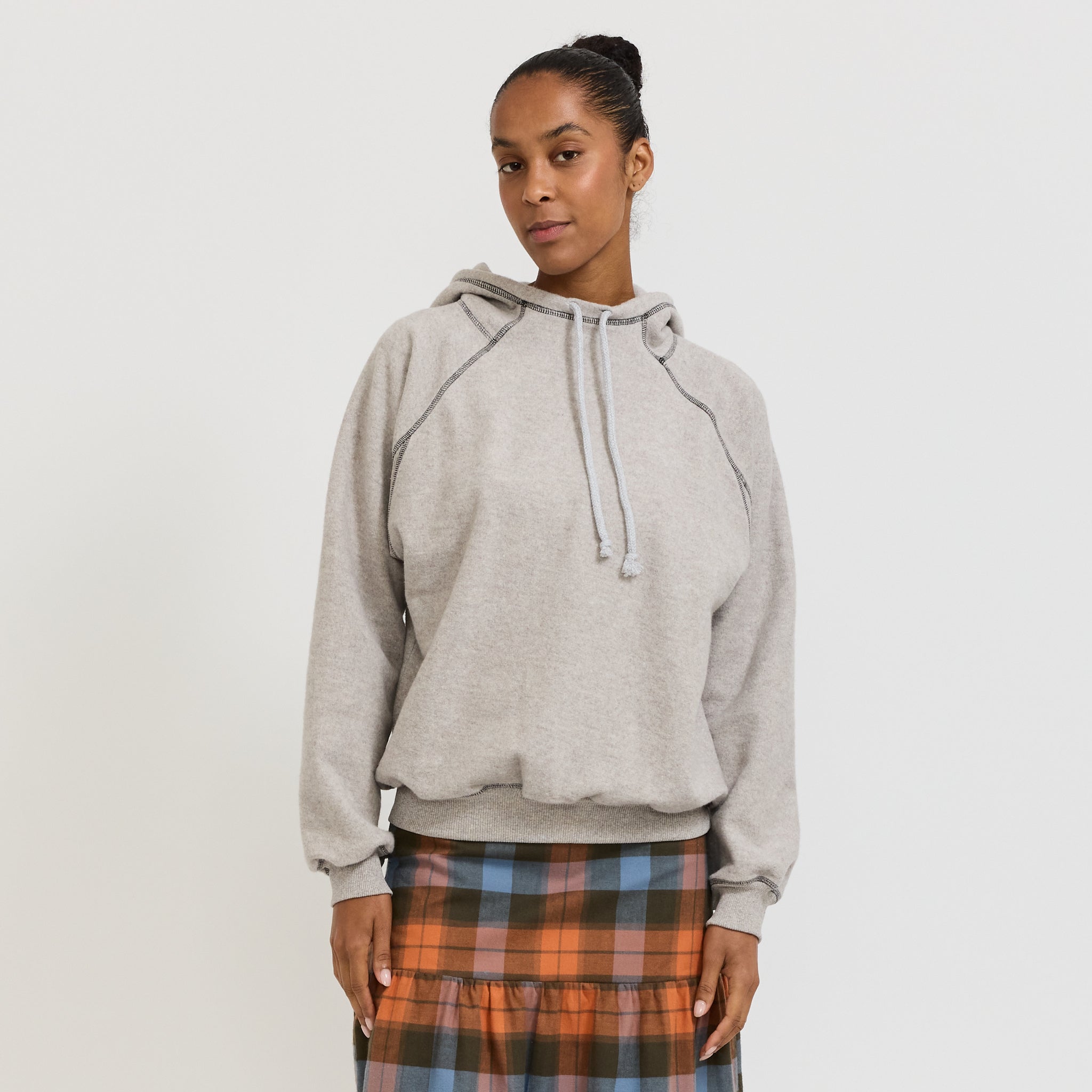 Fold Hoodie Grey Melange