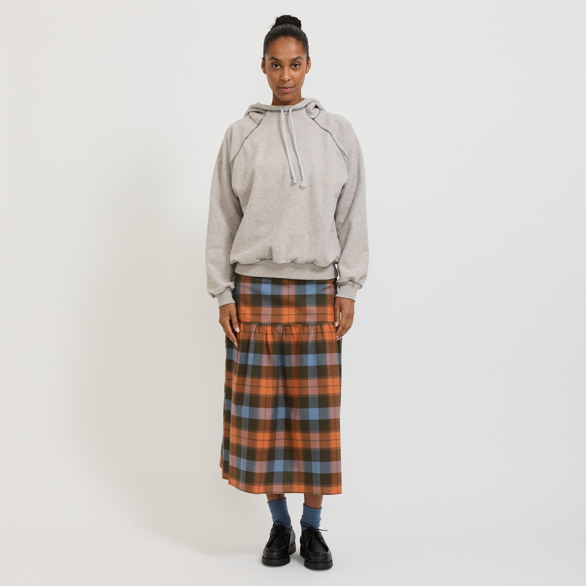 Fold Hoodie Grey Melange