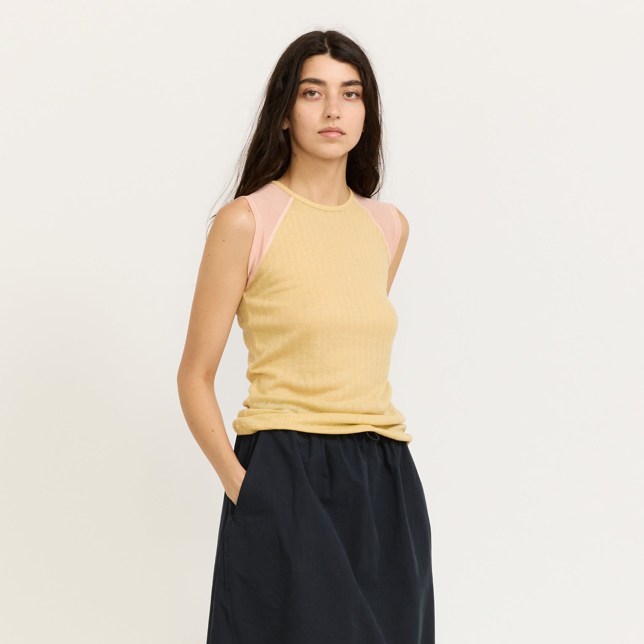 Baserange | Gene Tank Hen Yellow/Buio Pink | Maplestore