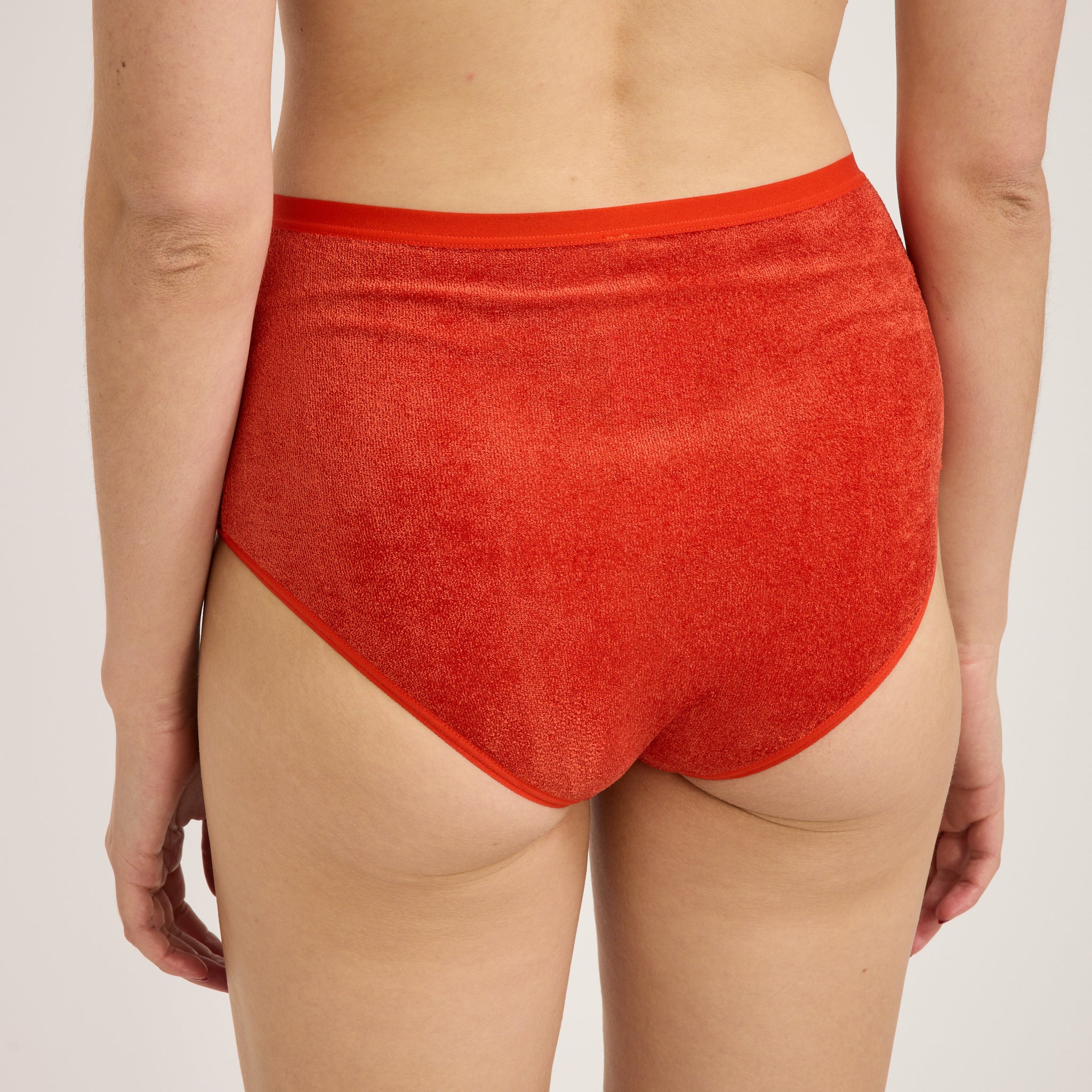 Baserange | High Waist Bell Pants Mino Red | Maplestore