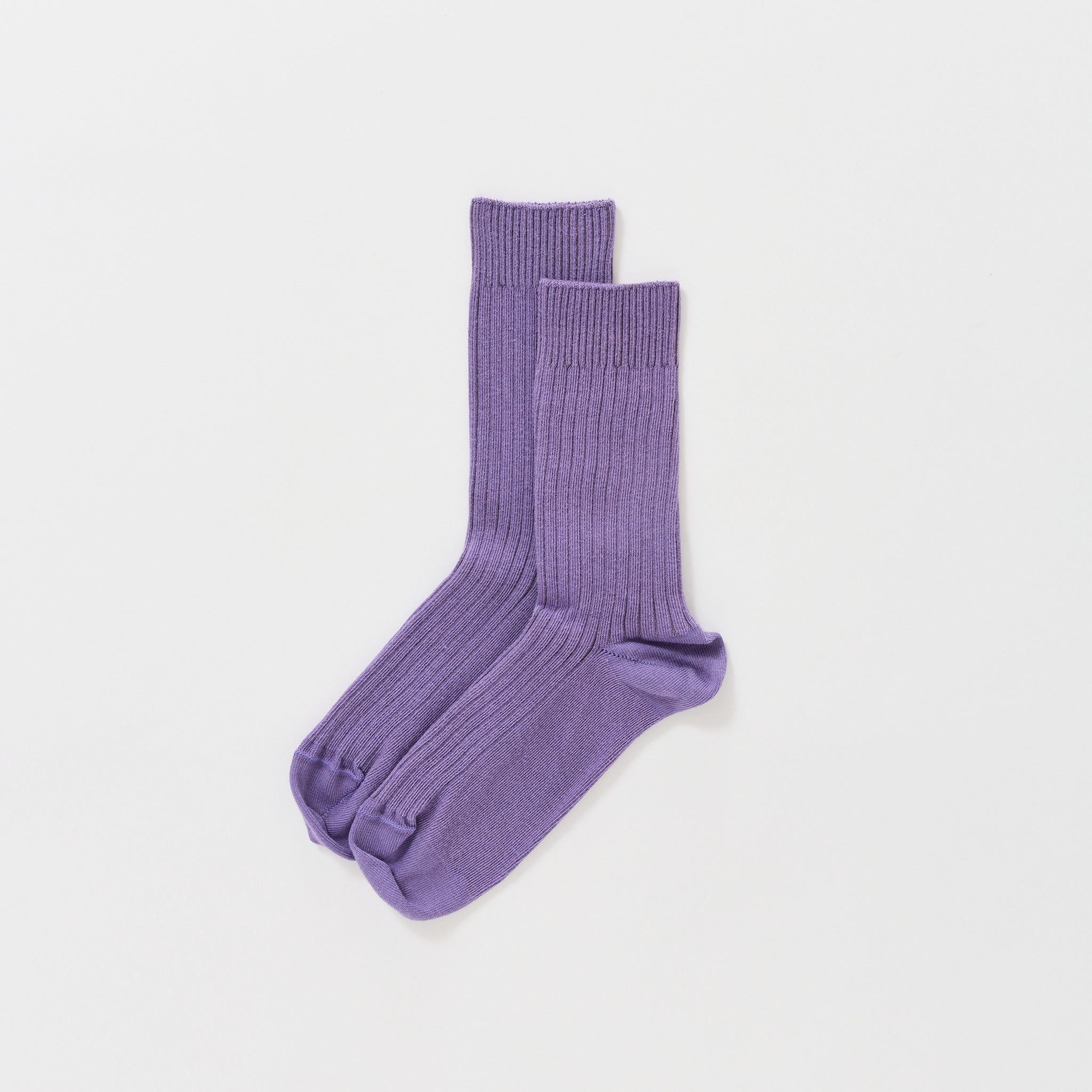 Rib Overankle Socks Poa Purple