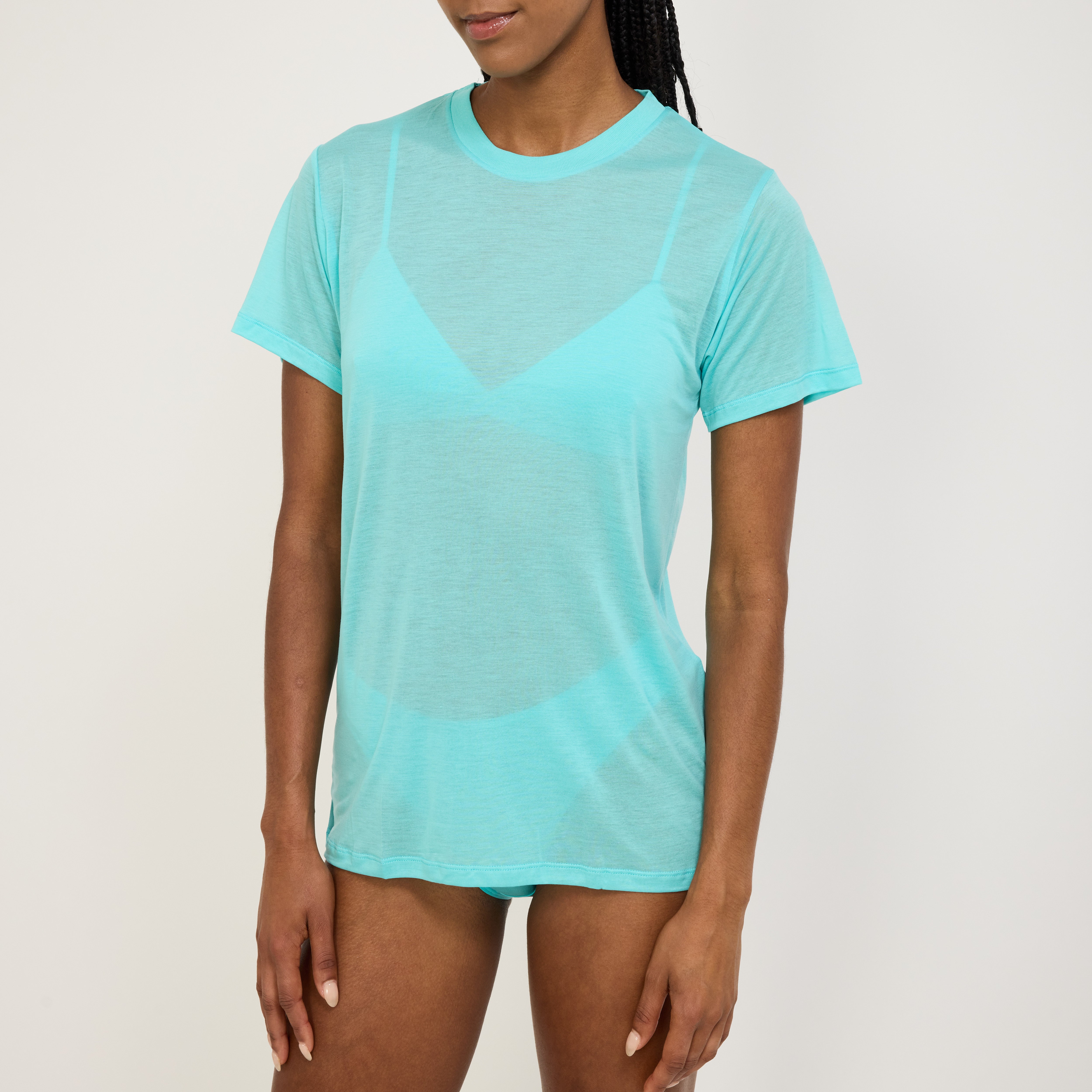 Baserange | Tee Shirt Bamboo/Lyocell Charles turquoise | Maplestore