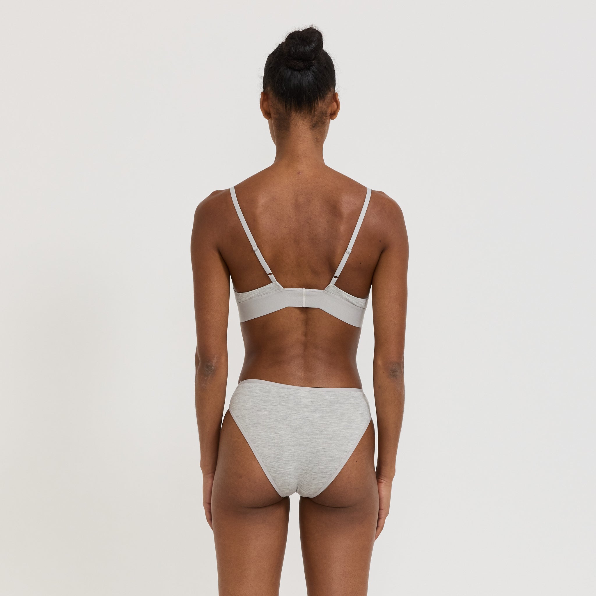 Baserange | Triangle Bra Grey Melange | Maplestore